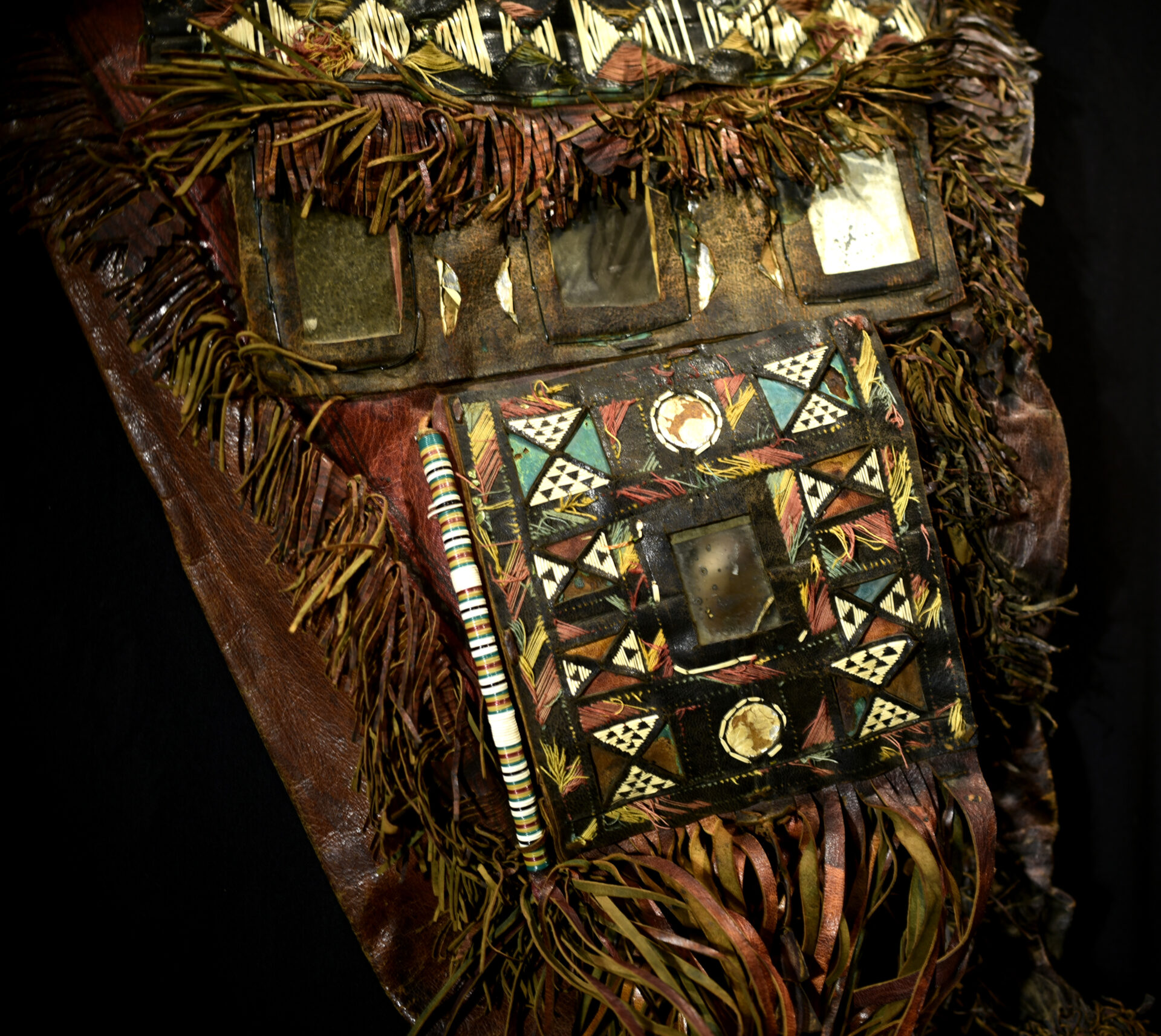 Fine Large Tribally Used Tuareg Leather Camel Bag – Niger – Outstanding Piece