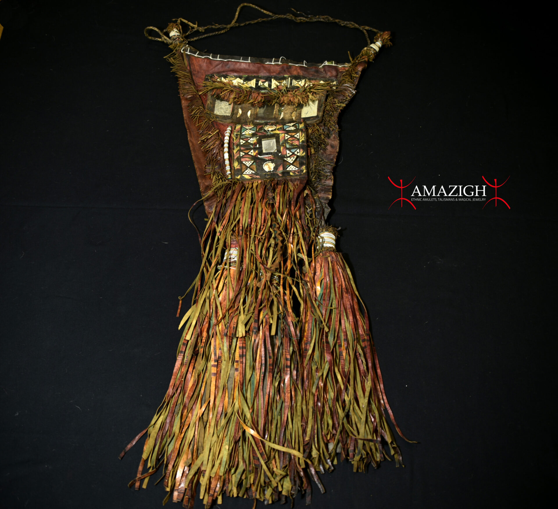 Fine Large Tribally Used Tuareg Leather Camel Bag – Niger – Outstanding Piece