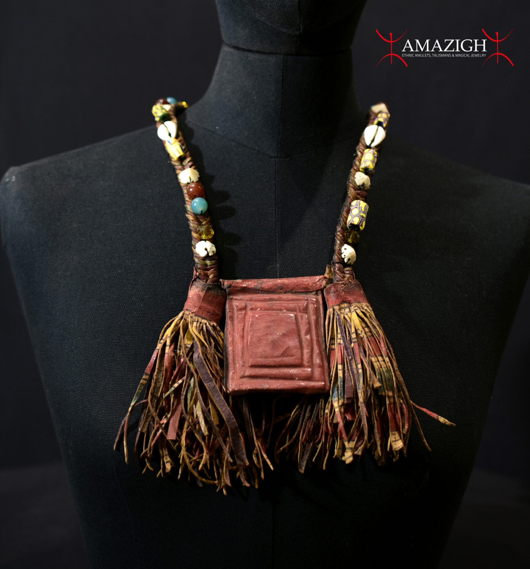Beautiful Berber Talismanic Necklace – Double KITAB – Mauritania