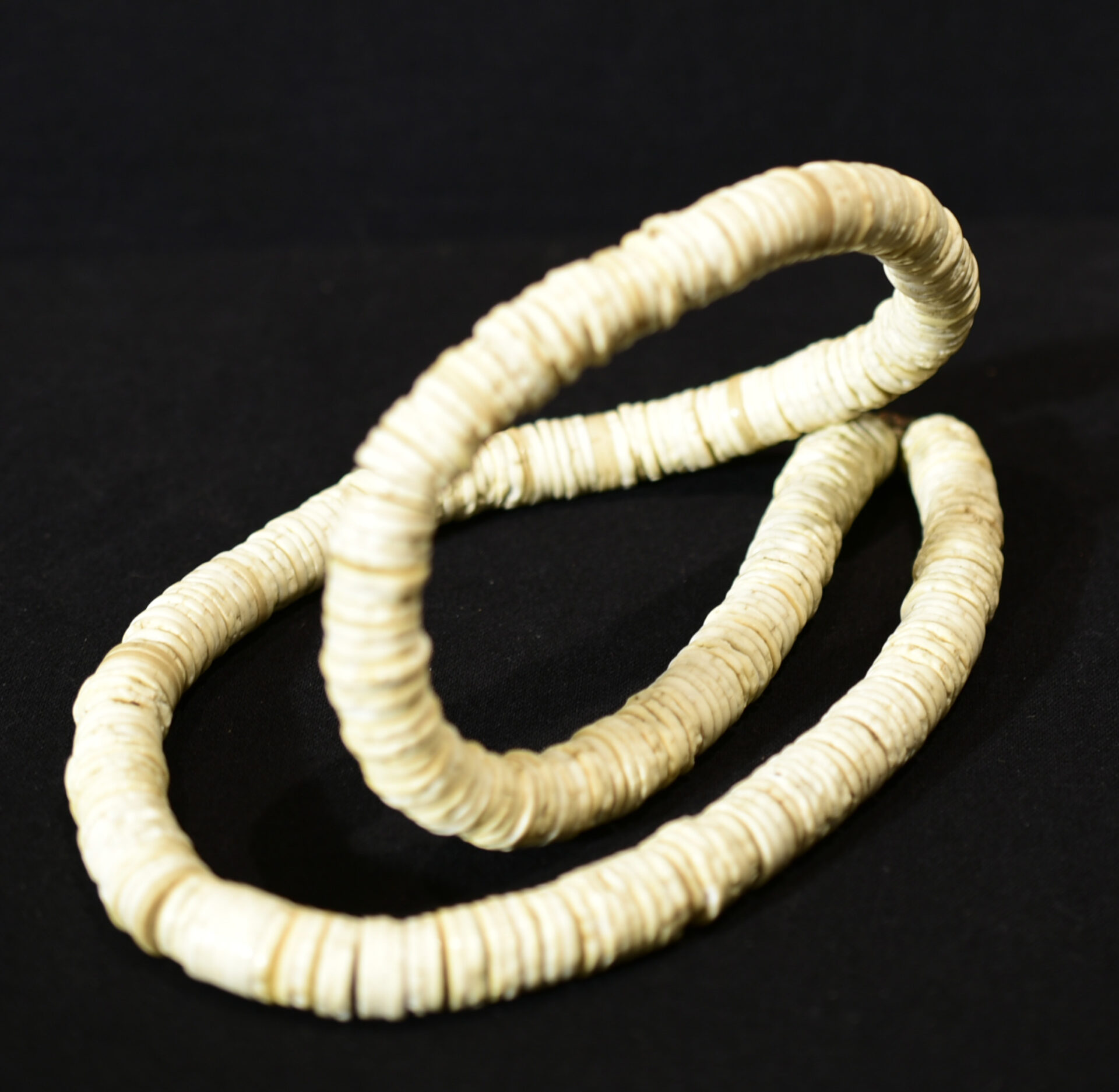 Fine Tribally Used Nyangatom Necklace – Ostrich Beads – South Sudan
