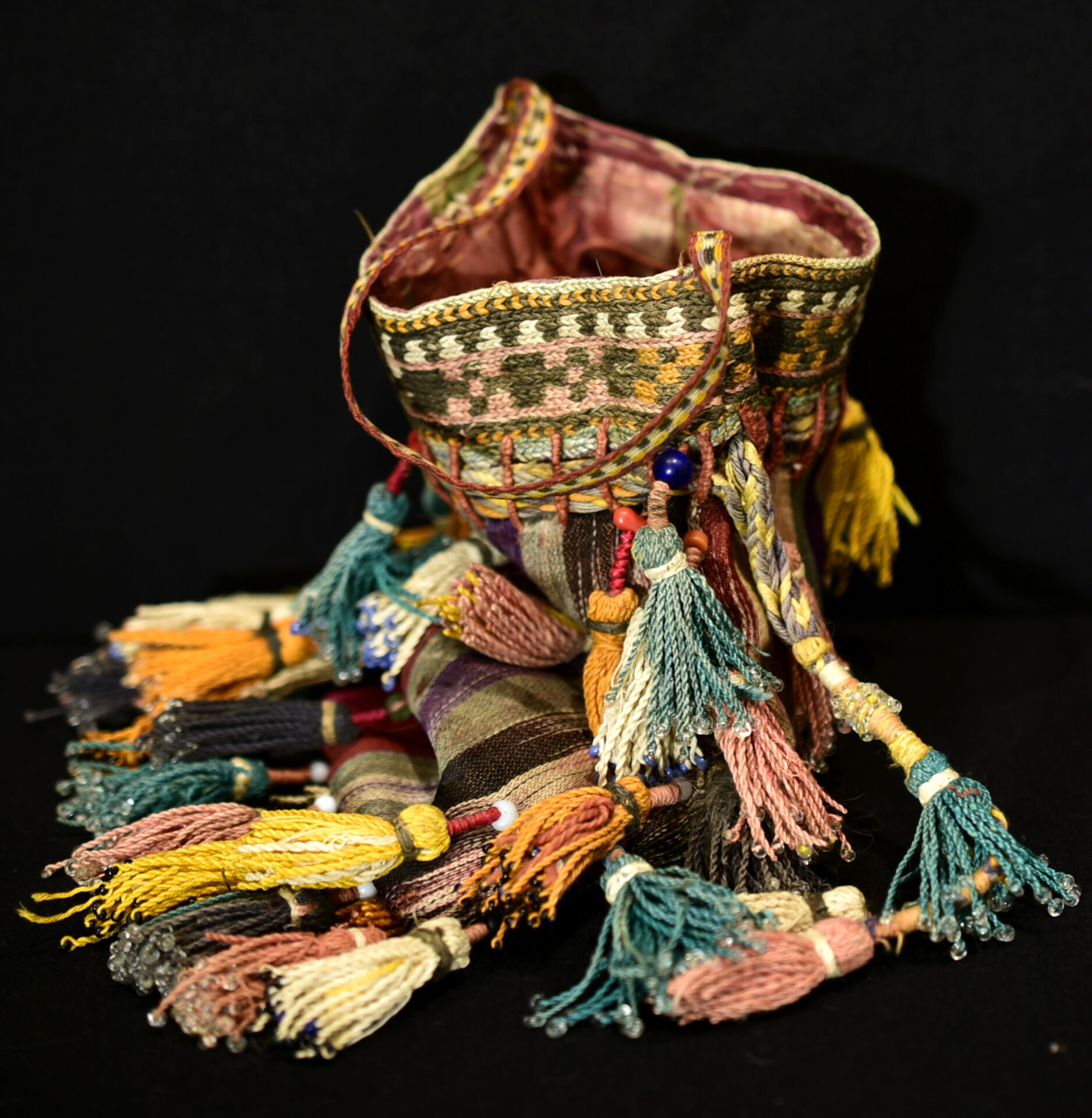 Old Extra Fine Uzbeks Bag – Silk, Cotton – Urgut, Samarkand Region, Uzbekistan