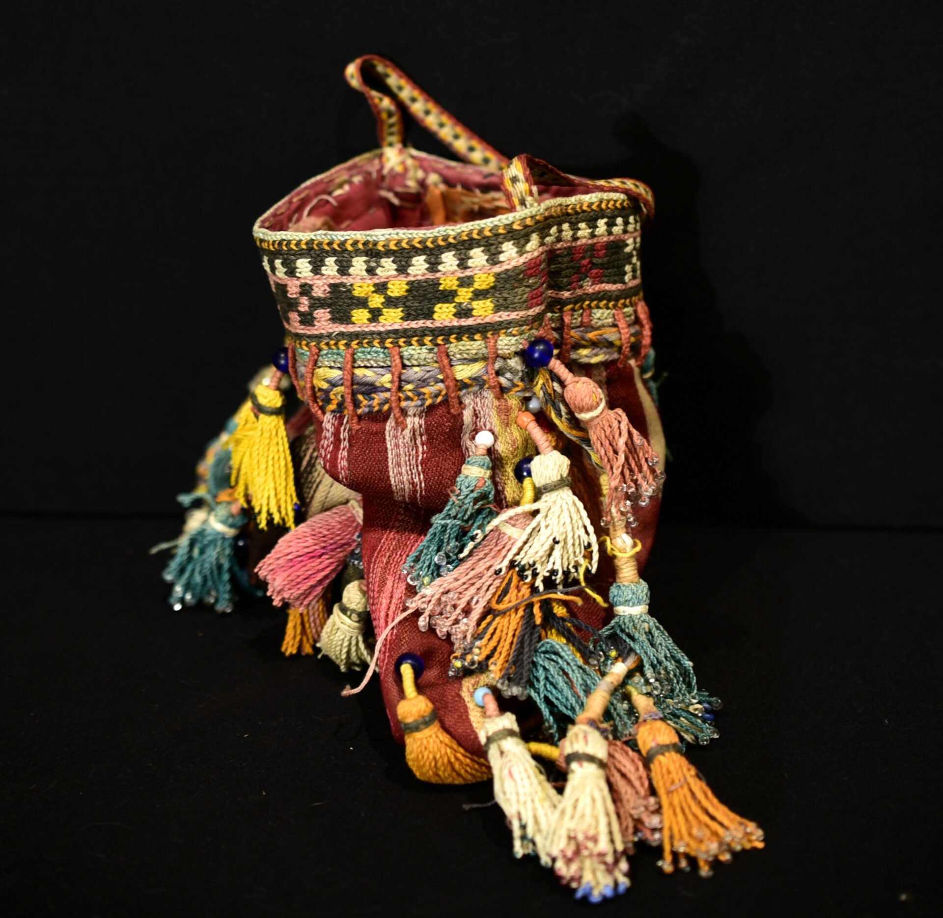 Old Extra Fine Uzbeks Bag – Silk, Cotton – Urgut, Samarkand Region, Uzbekistan