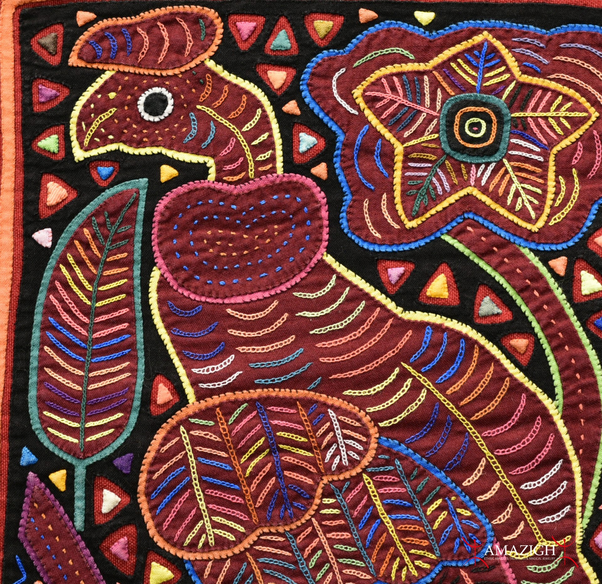 Vintage Kuna Hand Sewn Textile – Mola – Panama