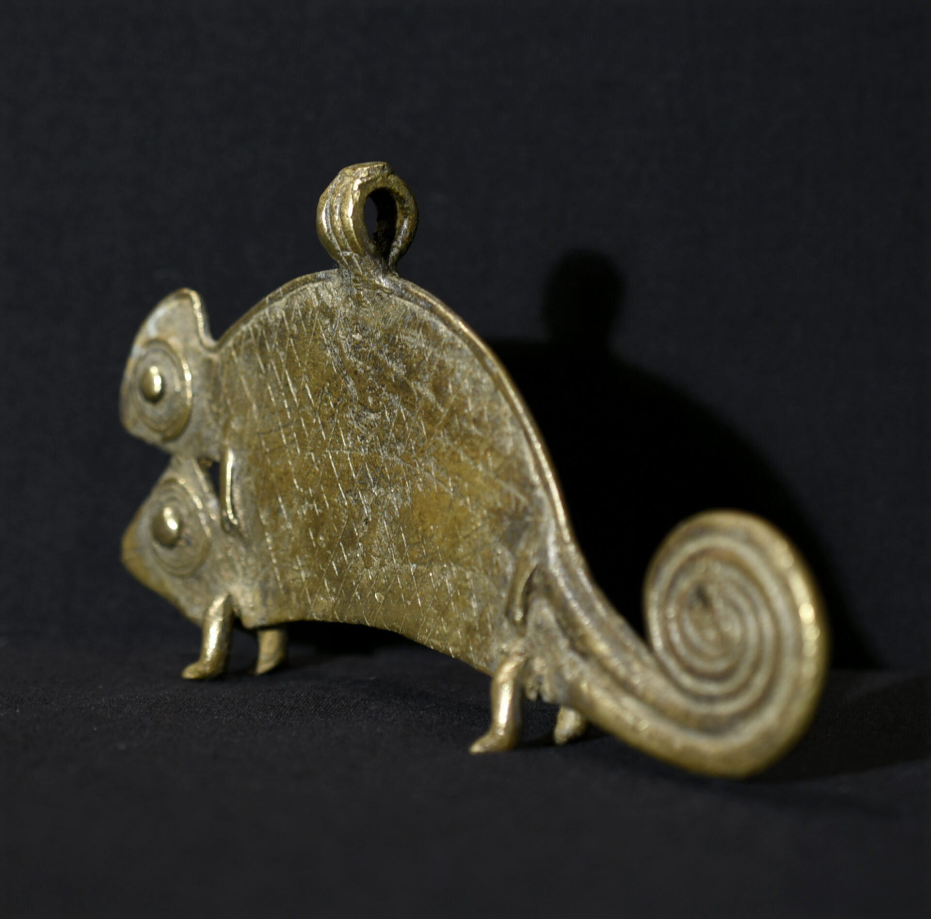 Old Large Tribally Used Amulet – Chameleons – Lobi – Burkina Faso