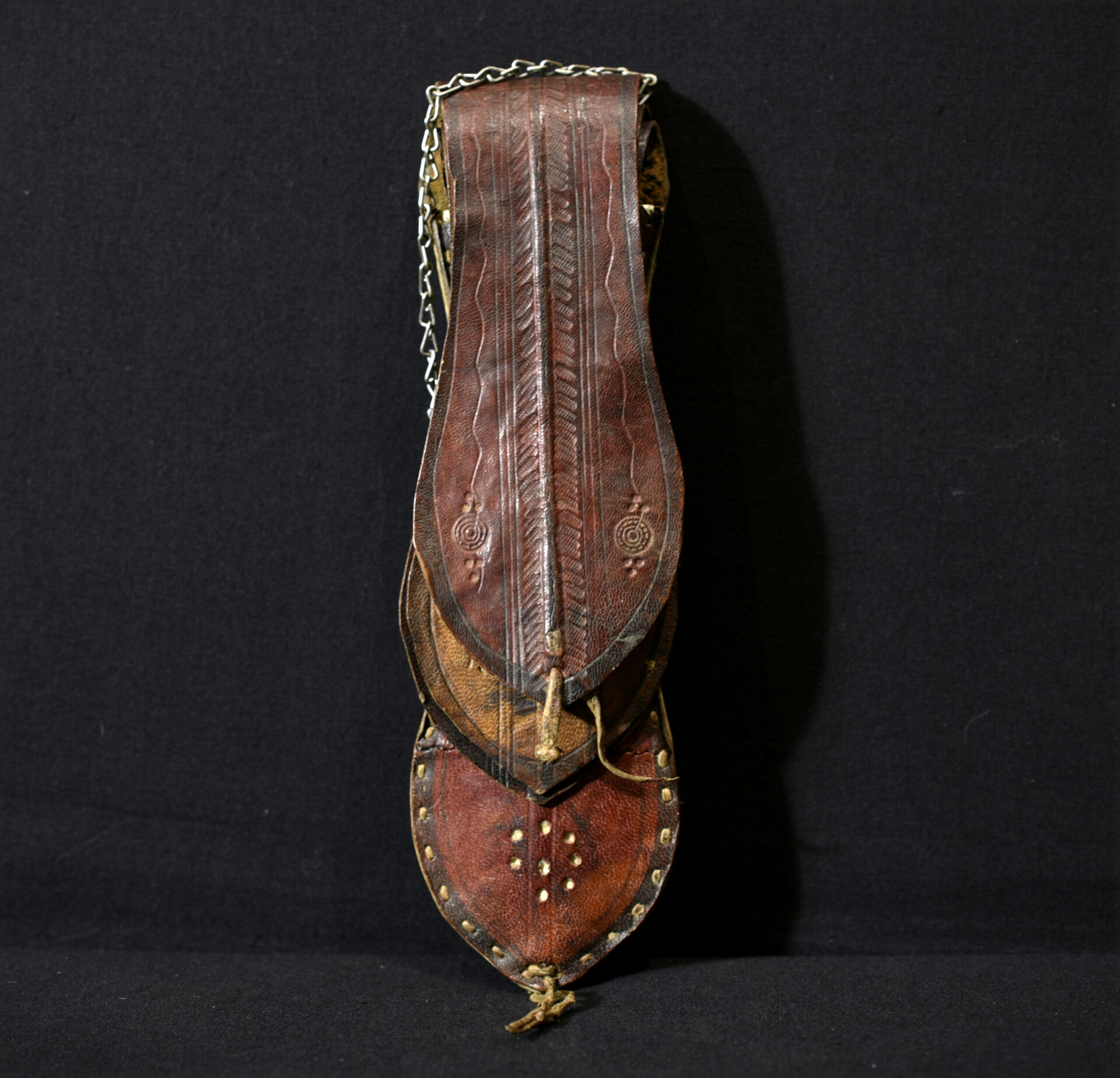 Old Tuareg Leather Bag and Smoking Pipe – Niger