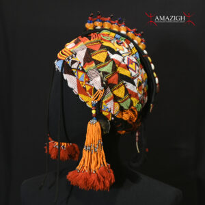 Old Tribally Used Beadded Headdress - Songhay / Djerma - Gao Region, Mali - Rare Item