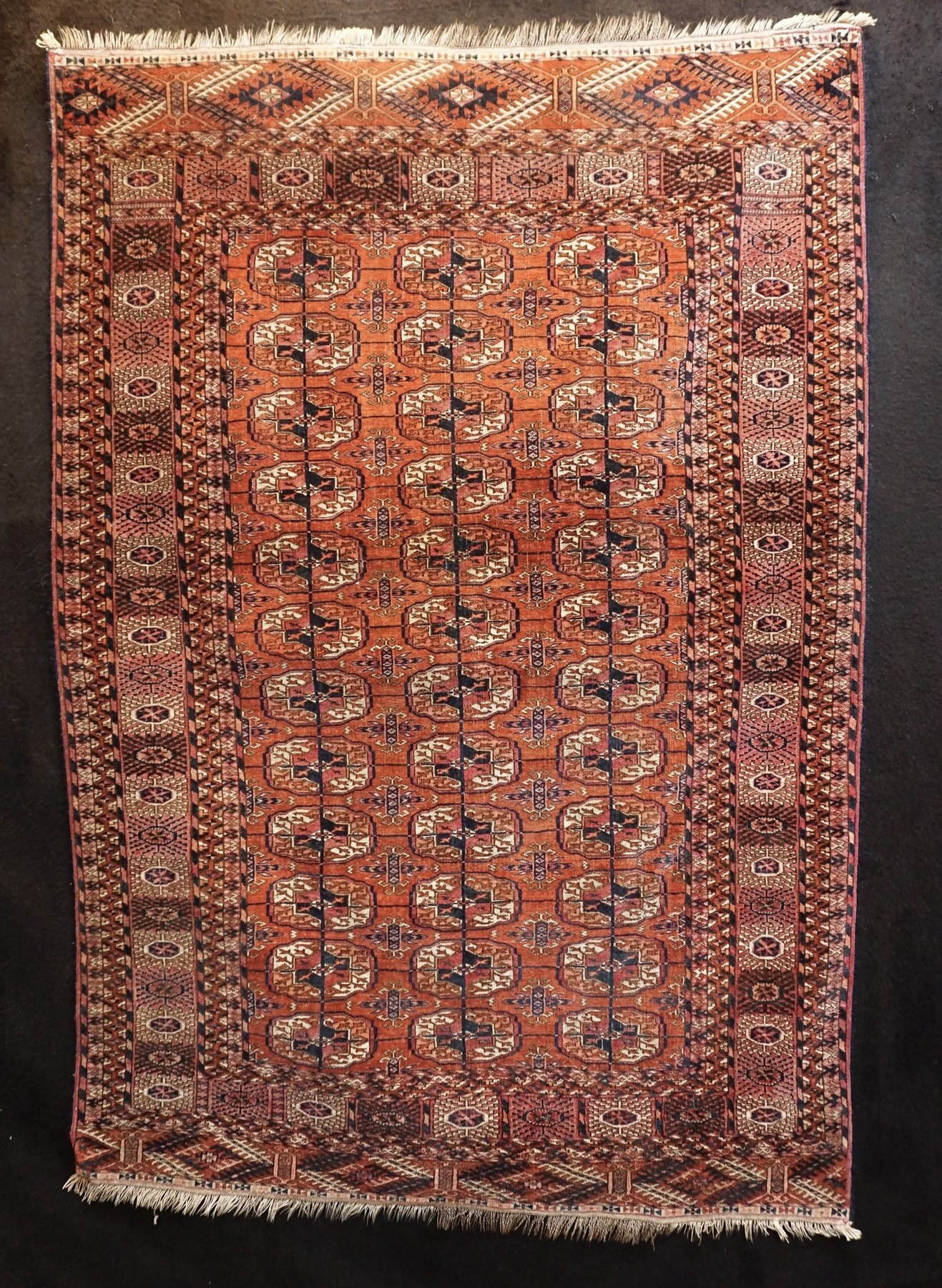 Antique Beautiful Turkmen Carpet – Teke Tribe – Turkmenistan – XIX century