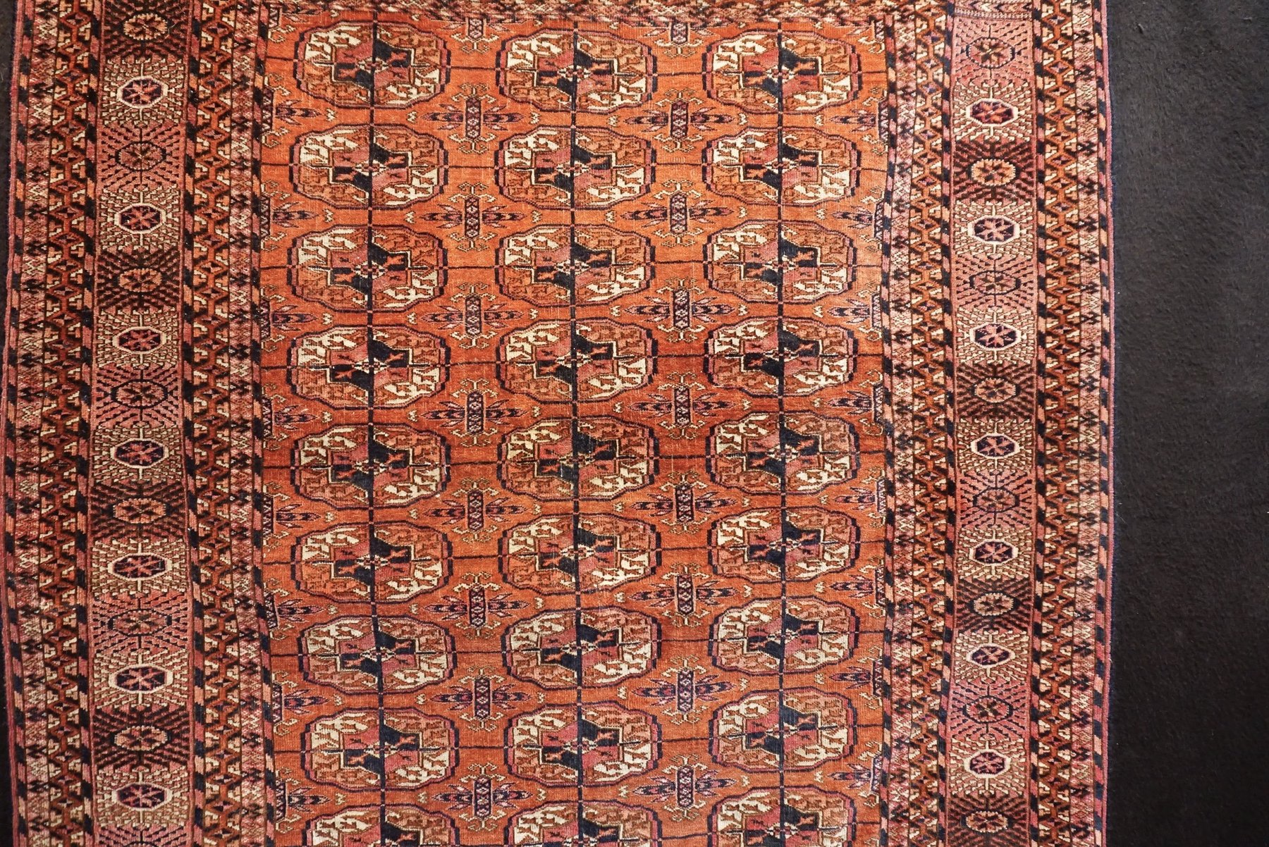 Antique Beautiful Turkmen Carpet – Teke Tribe – Turkmenistan – XIX century