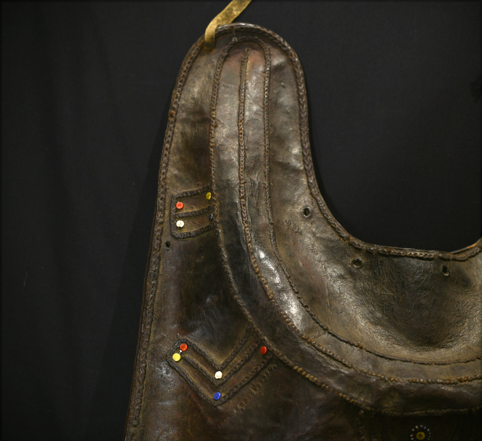Old Large Tribally Used Water Bag – Thick Hippo Skin – Masai (Maasai) – Kenya