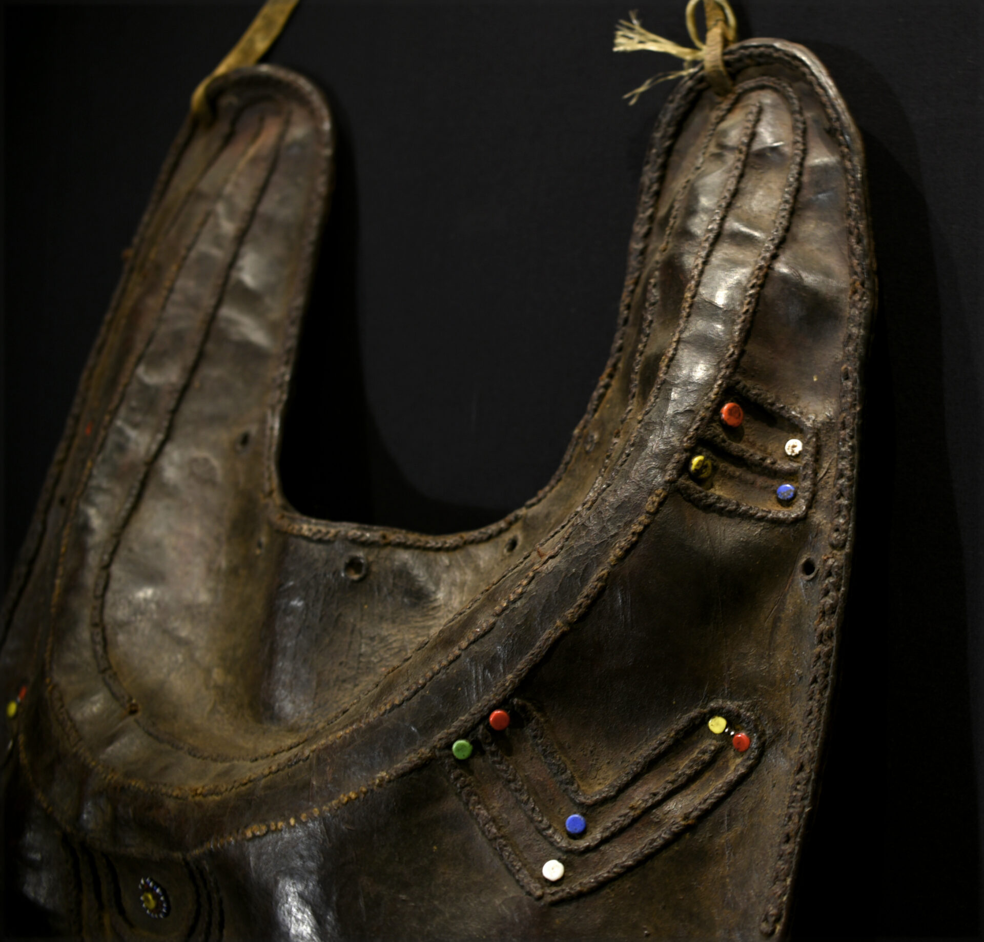 Old Large Tribally Used Water Bag – Thick Hippo Skin – Masai (Maasai) – Kenya