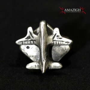 Beautiful Tuareg Ring – Airplane - Massive Silver – Niger
