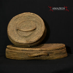 2 Old Large Kuba Baskets - DR Congo