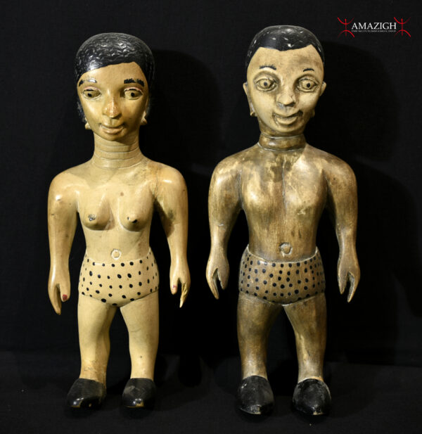 ハイライフ　アフリカン　Godwin Omabuwa An Old Pair Of Twin Venavi Figures - Ewe - Togo - Kokou and