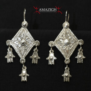 Old Berber Earrings - Hands of Fatima - South Morocco