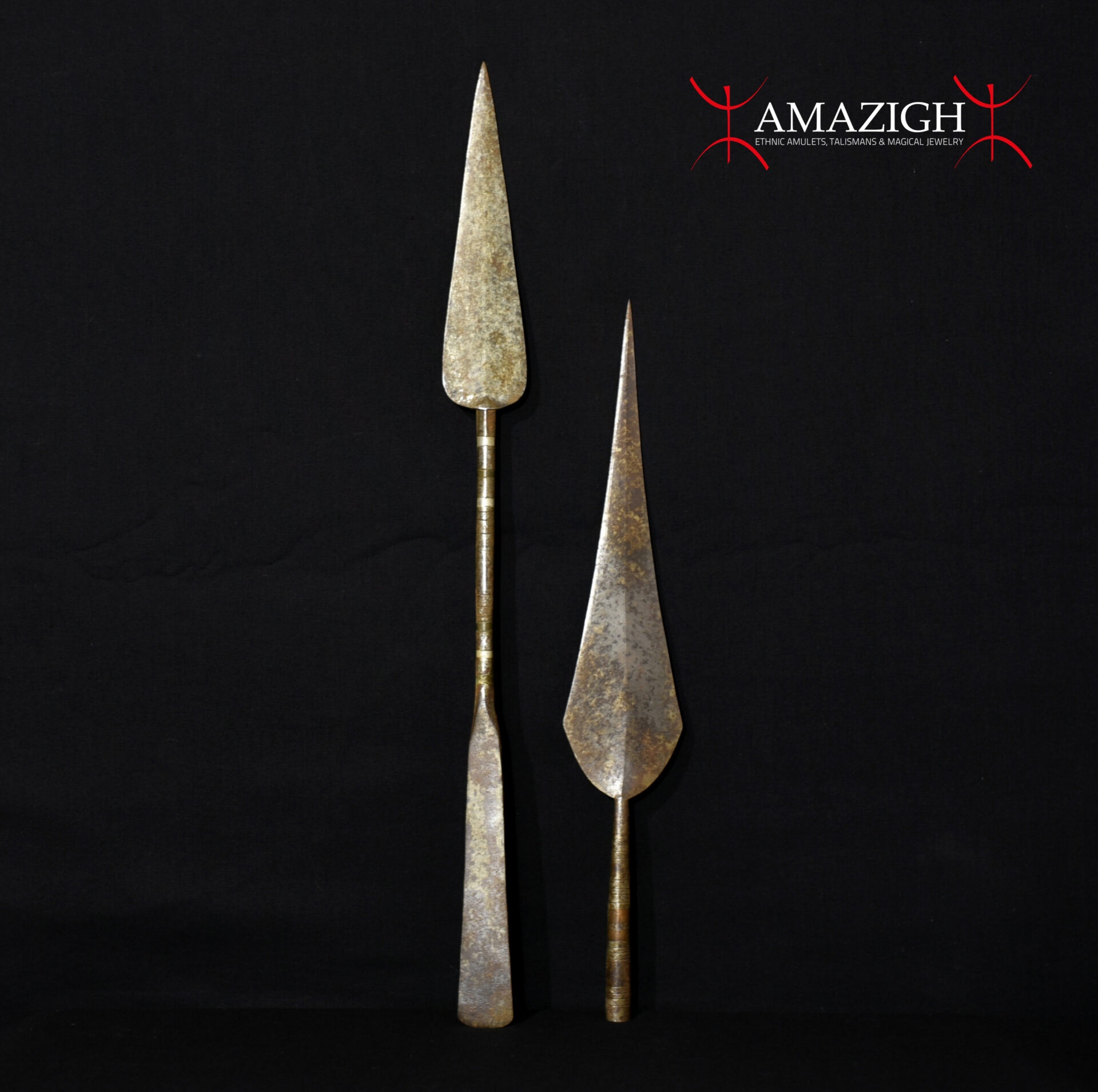 Old Short Spear and Long Spear Head – Tuareg – Niger