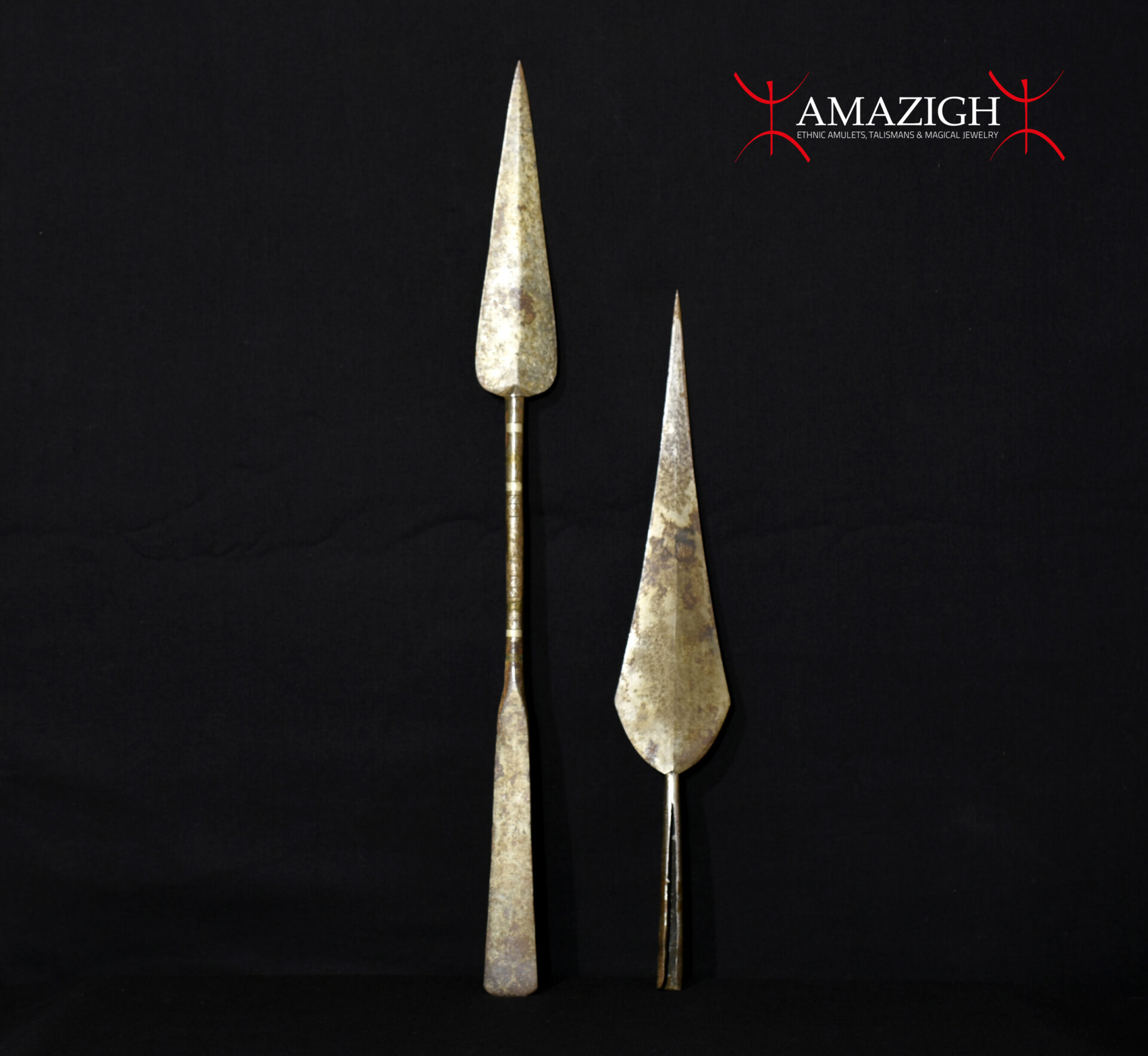 Old Short Spear and Long Spear Head – Tuareg – Niger