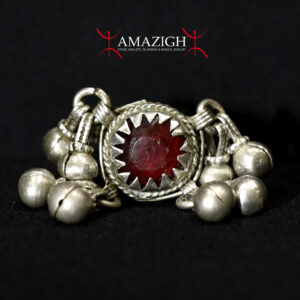 Outstanding Antique Bedouin Silver Ring – Aqiq Ahamar – Saudi Arabia