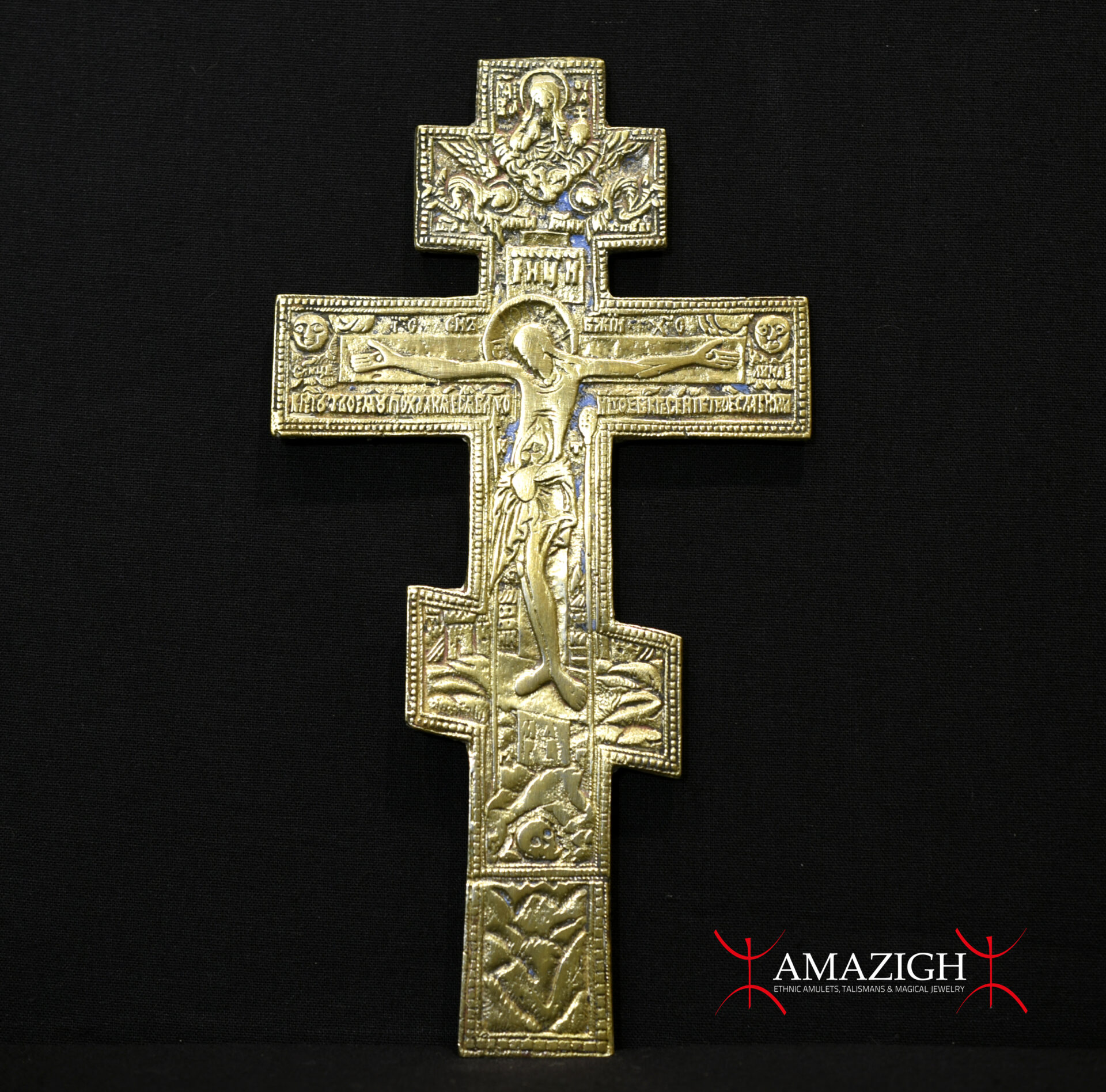 Antique Bronze Crucifix – Early 1800s – Estonia