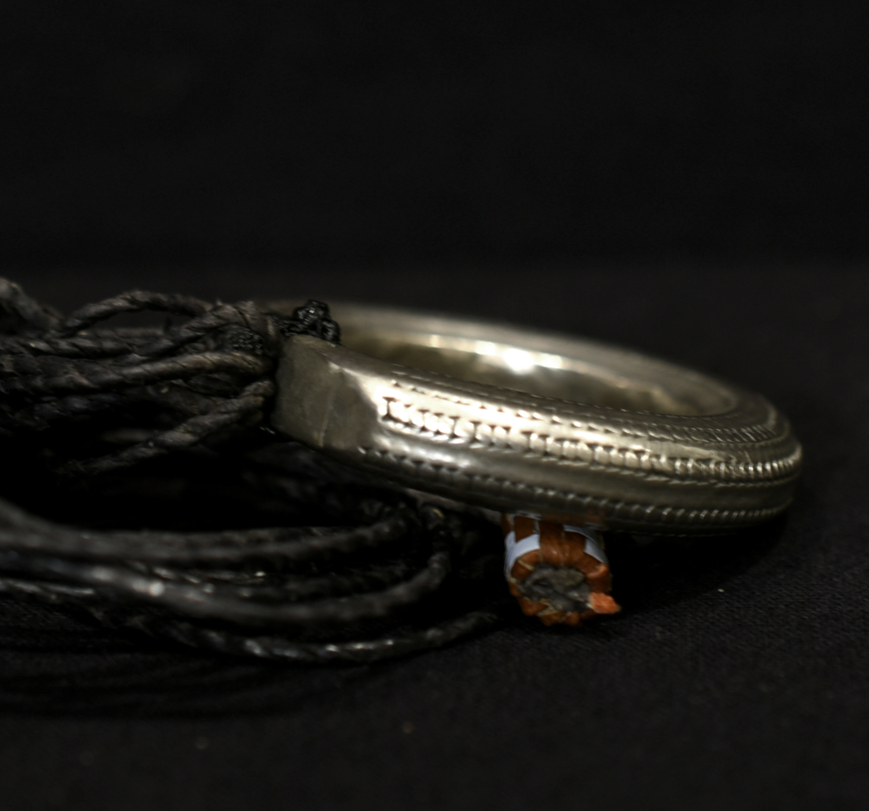 Old Massive Tribally Used Silver Ring– Fulani Peul Fulbe – Kong, Cote d’Ivoire