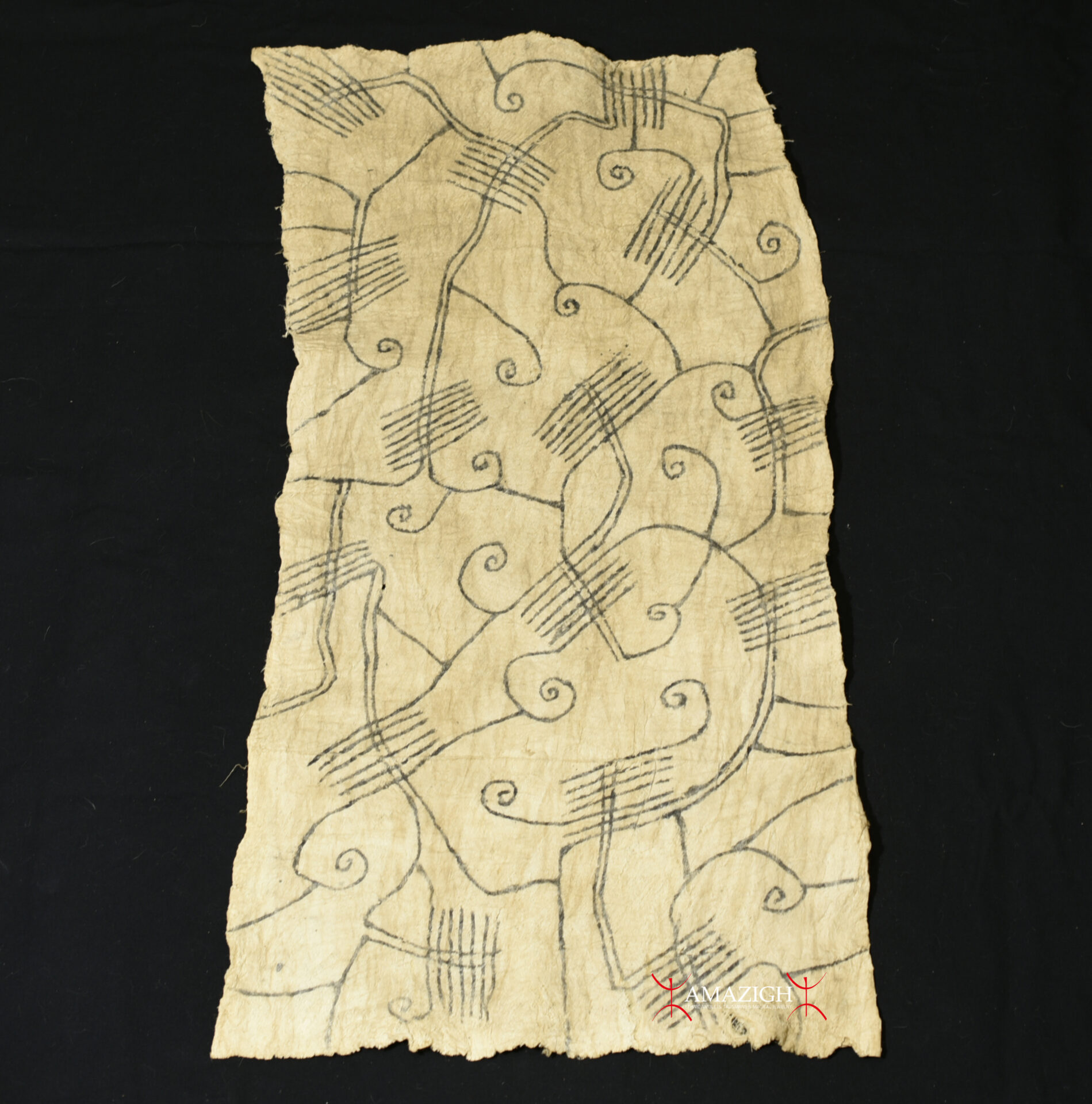 Mbuti-Pygmy BARKCLOTH – Ituri Rainforest, DR Congo
