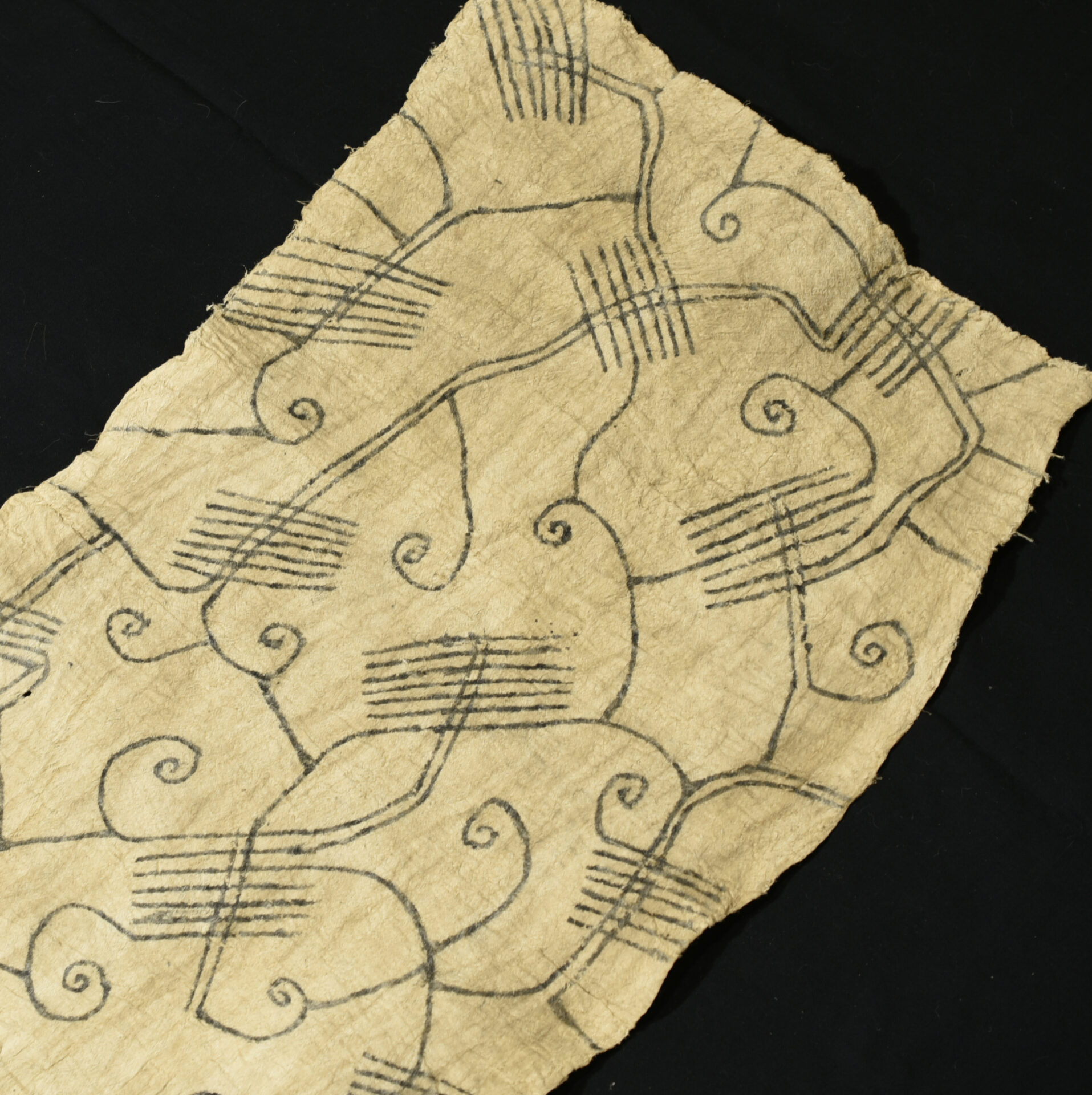 Mbuti-Pygmy BARKCLOTH – Ituri Rainforest, DR Congo