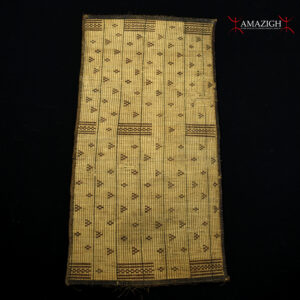 Old Woven Straw Leather Carpet – Tuareg – Niger