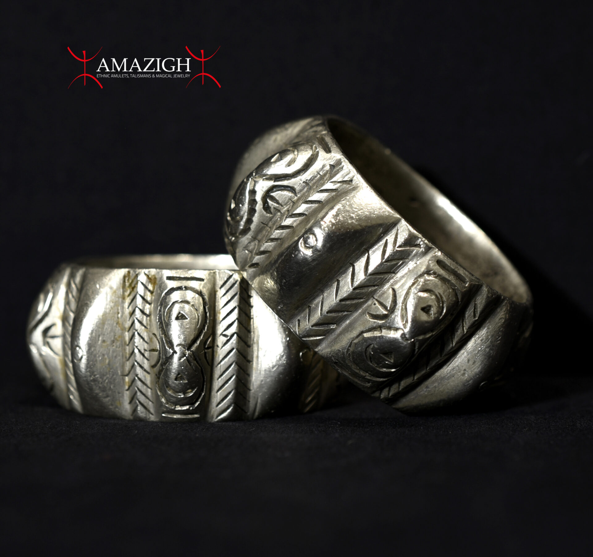 Old Double Pair Berber Bracelets – Asbia’ Iquorain – Ait Atta Tribe – Morocco
