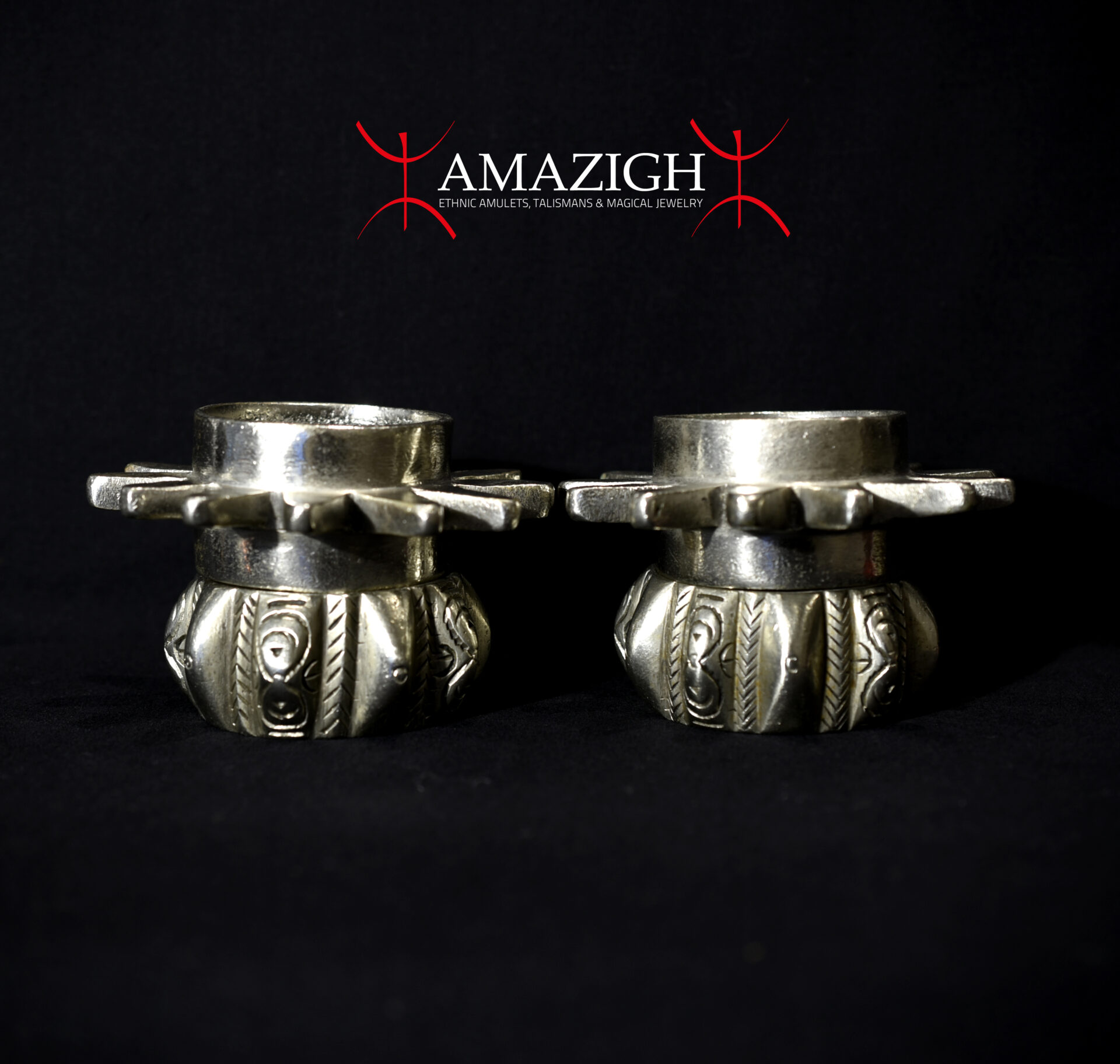 Old Double Pair Berber Bracelets – Asbia’ Iquorain – Ait Atta Tribe – Morocco