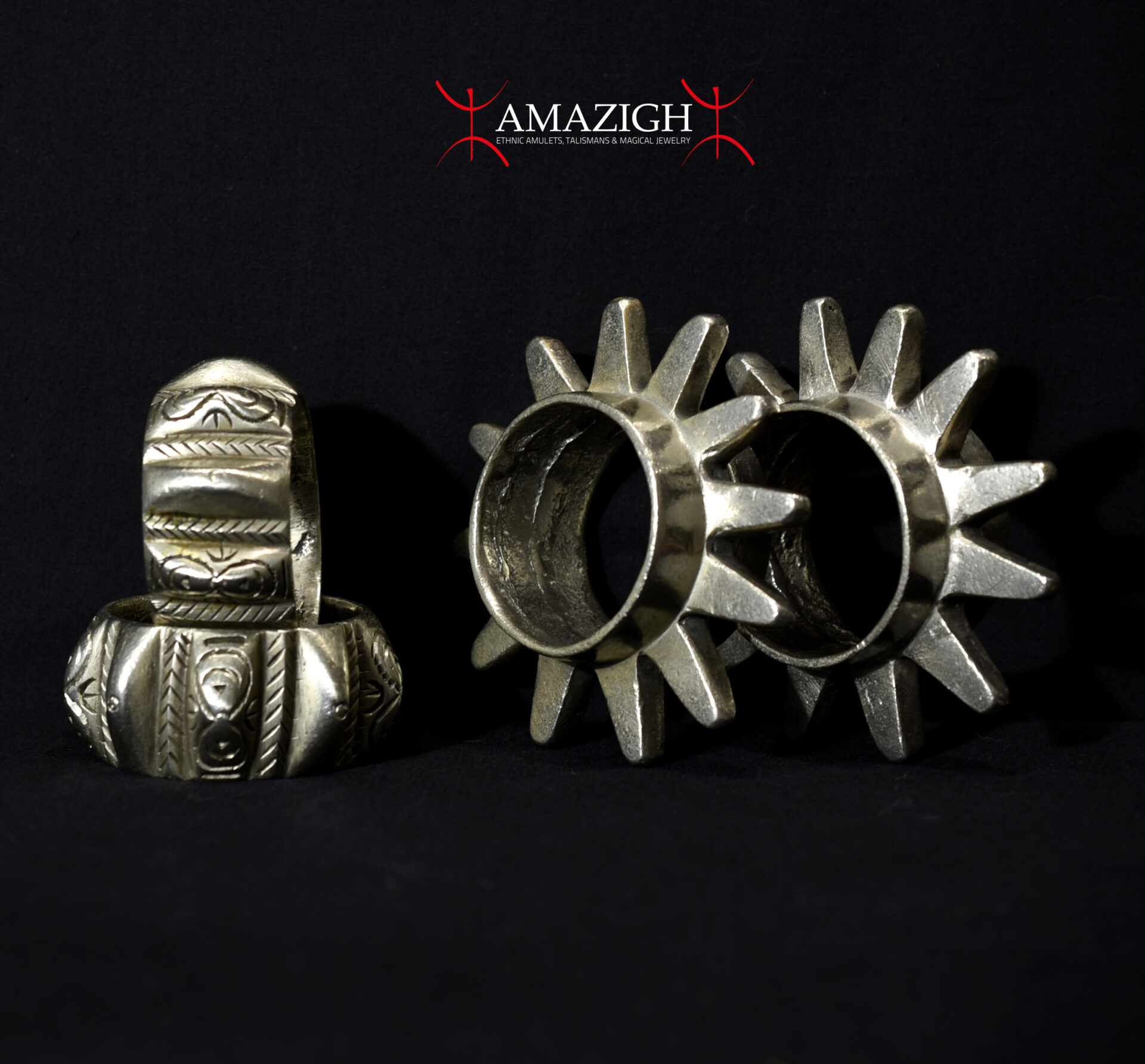 Old Double Pair Berber Bracelets – Asbia’ Iquorain – Ait Atta Tribe – Morocco