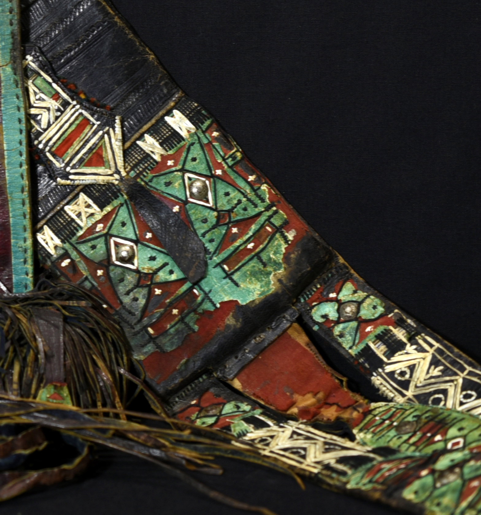 Old Huge Tuareg Leather Wallet Purse – Niger