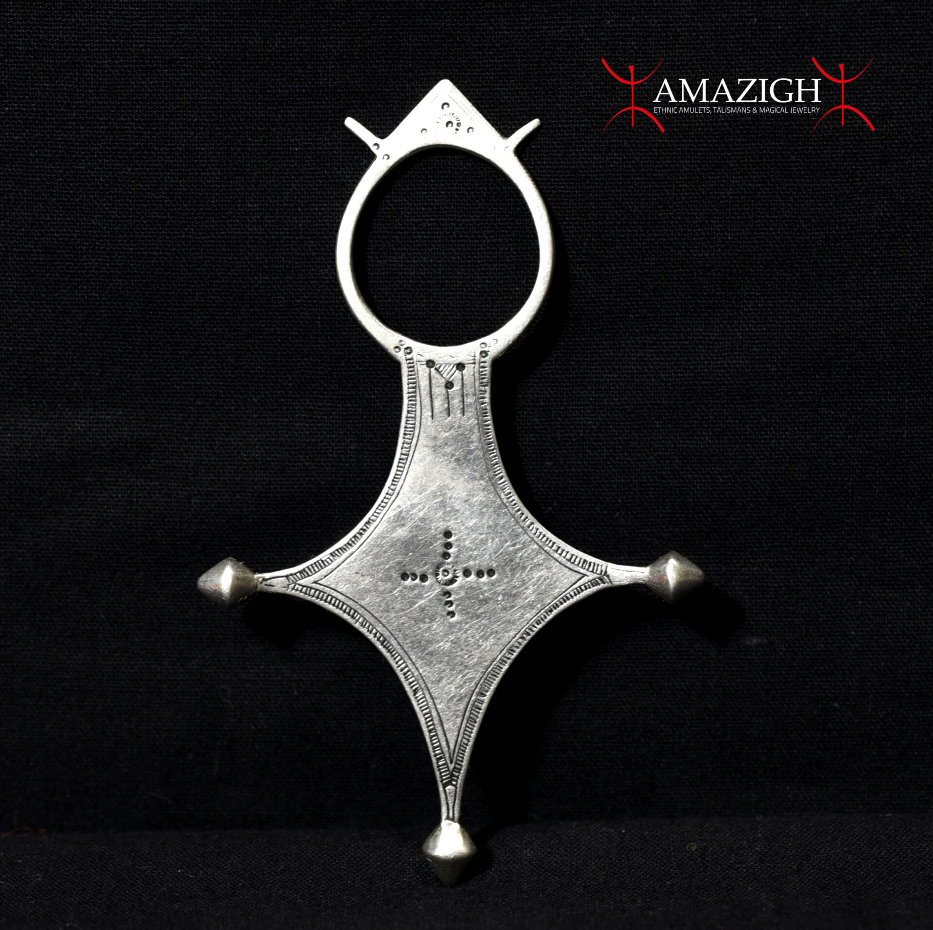 Outstanding Old, Beautiful, Large Tuareg Silver Cross – Agadez, Niger