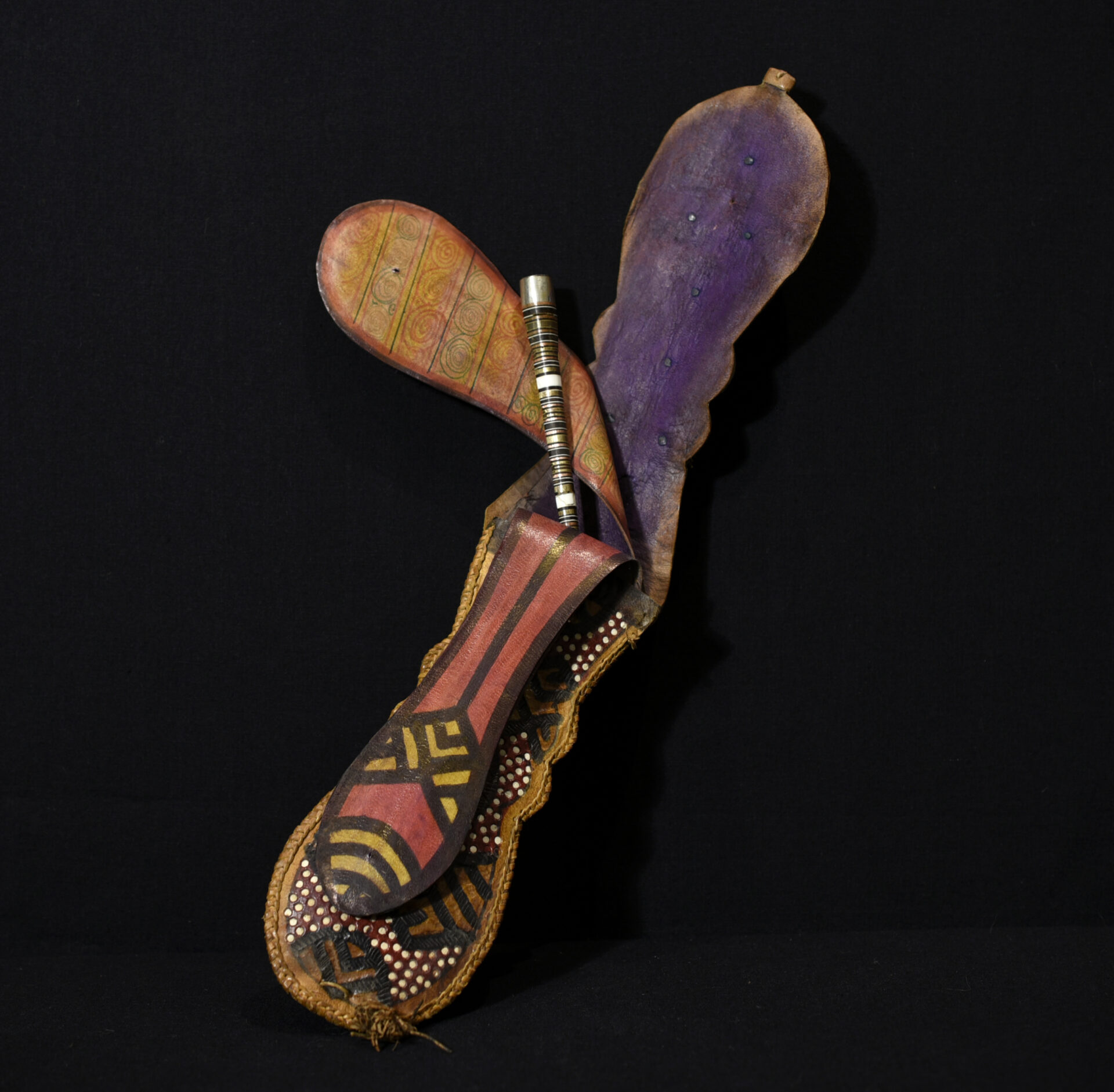 Tuareg Leather Bag and Smoking Pipe – Niger