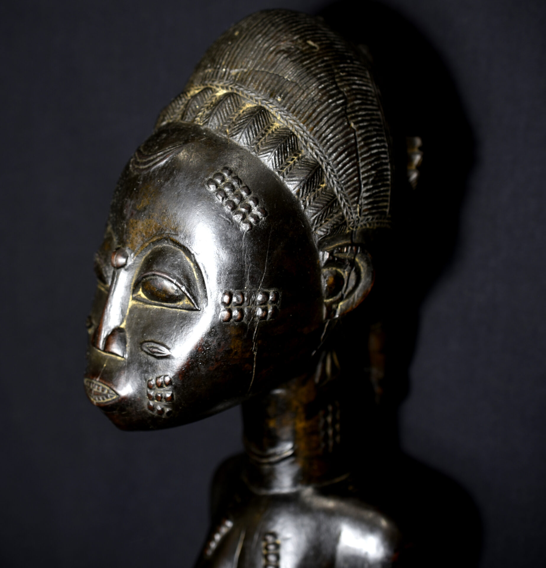 Beautiful Old Baule Maternity Figure – Côte d’Ivoire