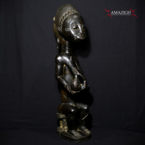 Beautiful Old Baule Maternity Figure – Côte d'Ivoire