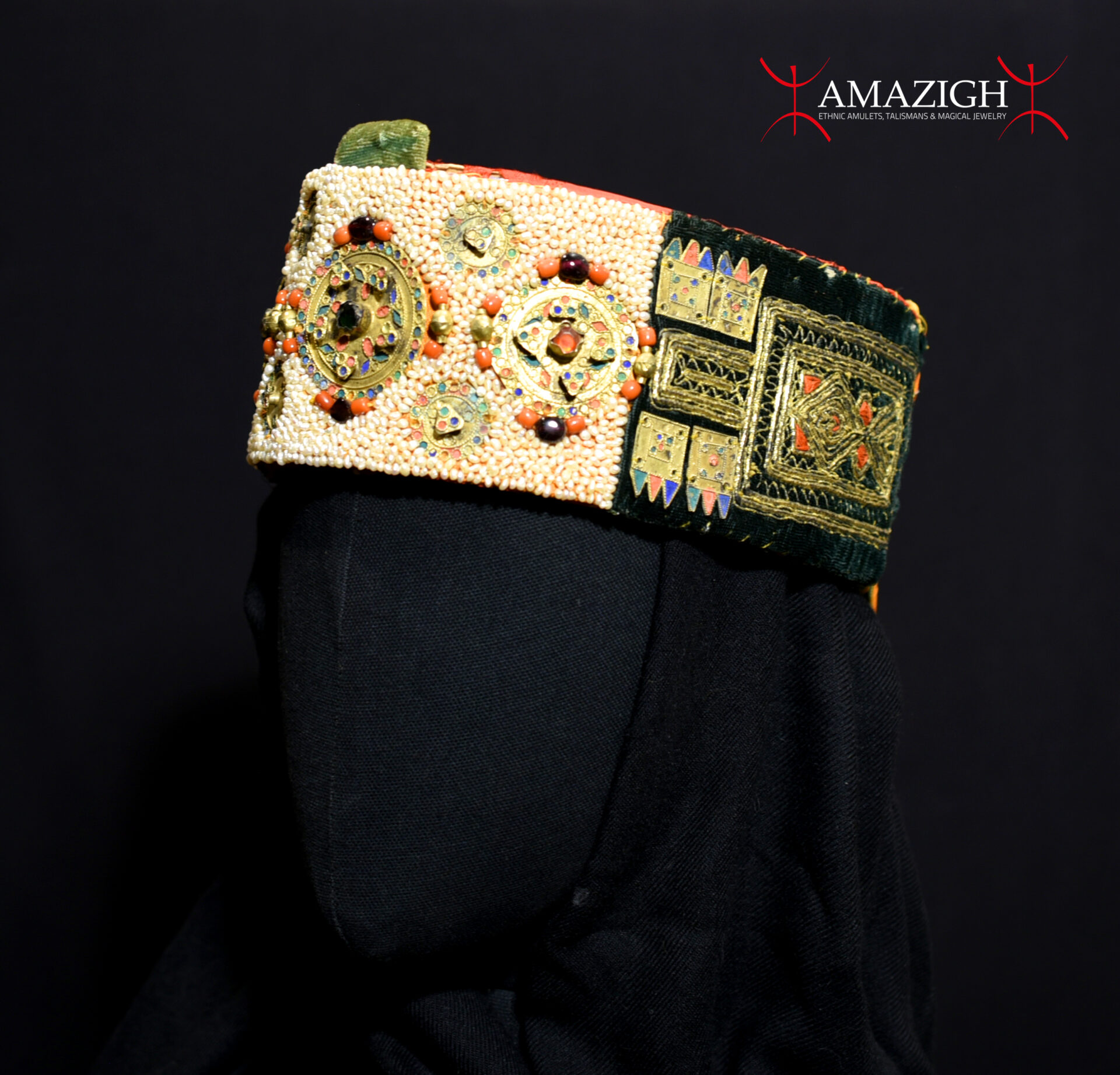 Antique Ceremonial Headband – Hizam Ras – Mahdia, Central Tunisia