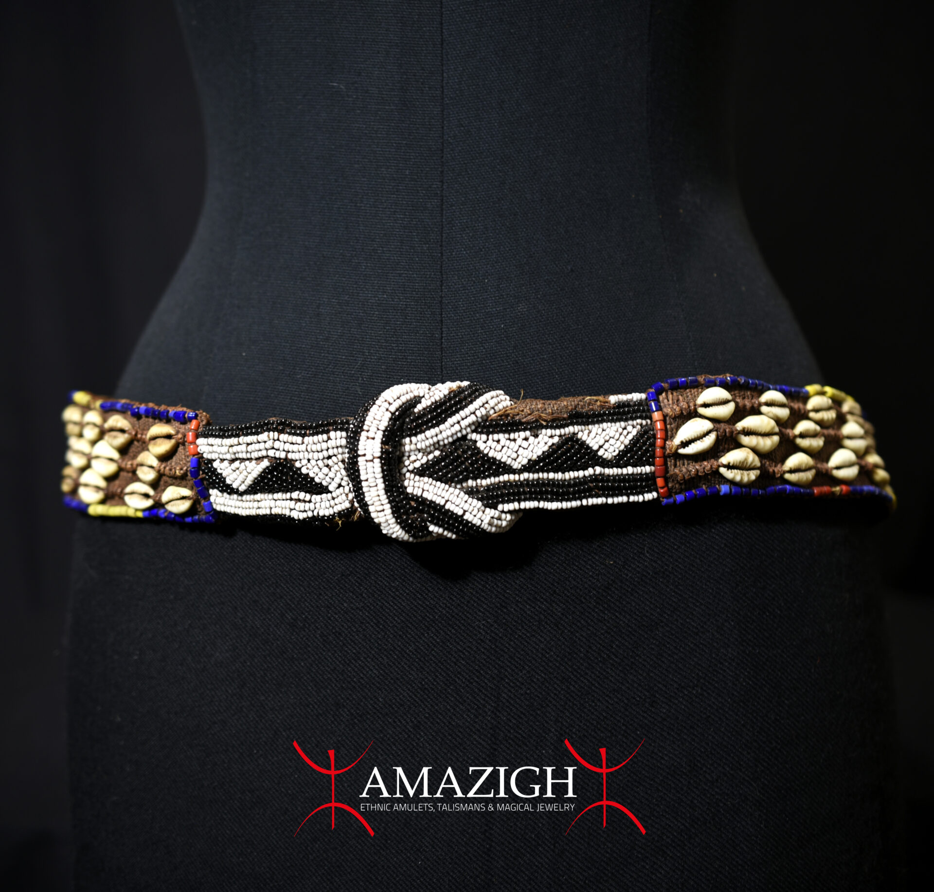 Beautiful Kuba Ceremonial Belt – Nkody – DR Congo