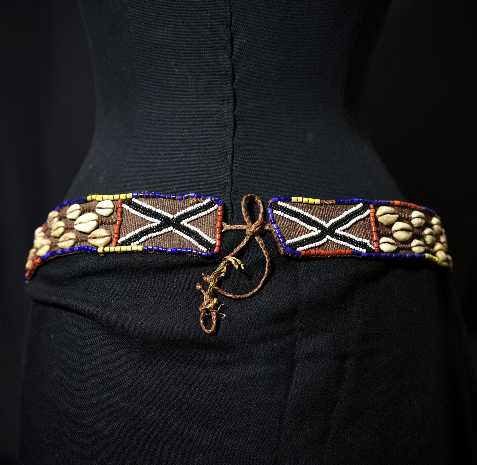 Beautiful Kuba Ceremonial Belt – Nkody – DR Congo