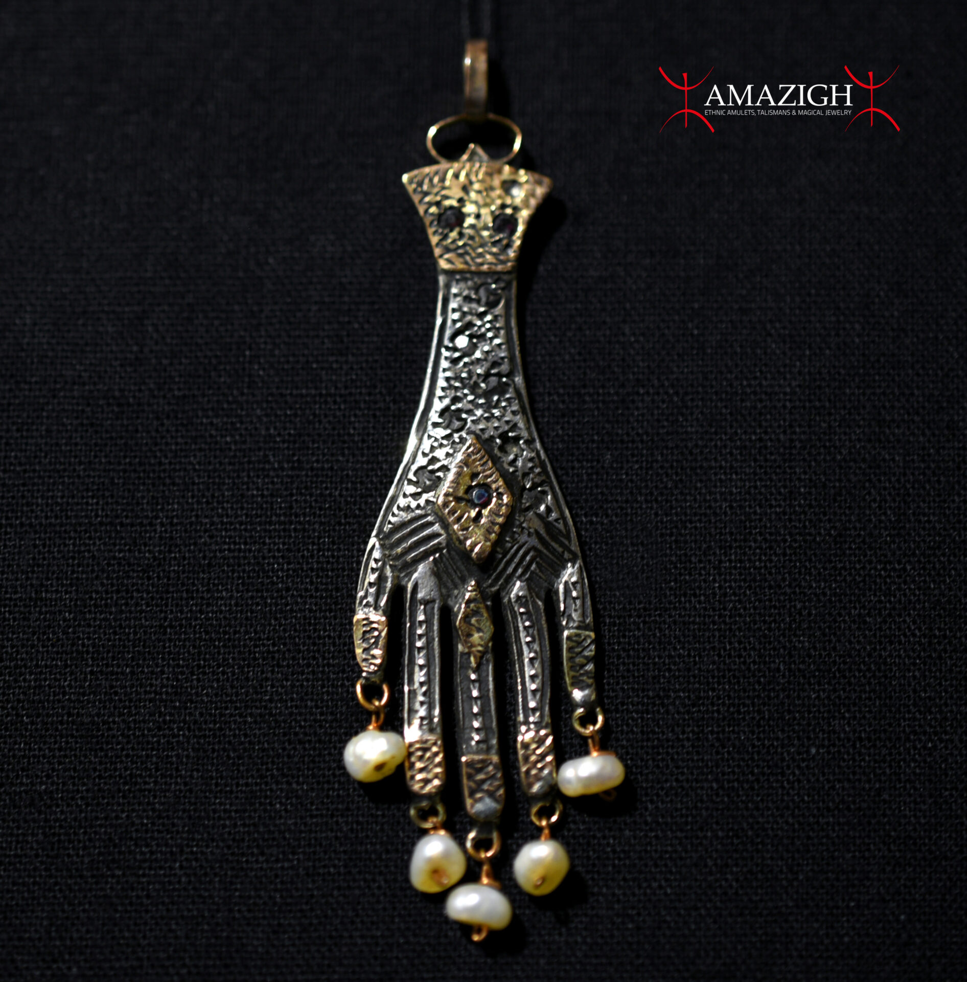 Antique Hand of Fatima – Chichkhan Khamsa – Tunis, Tunisia