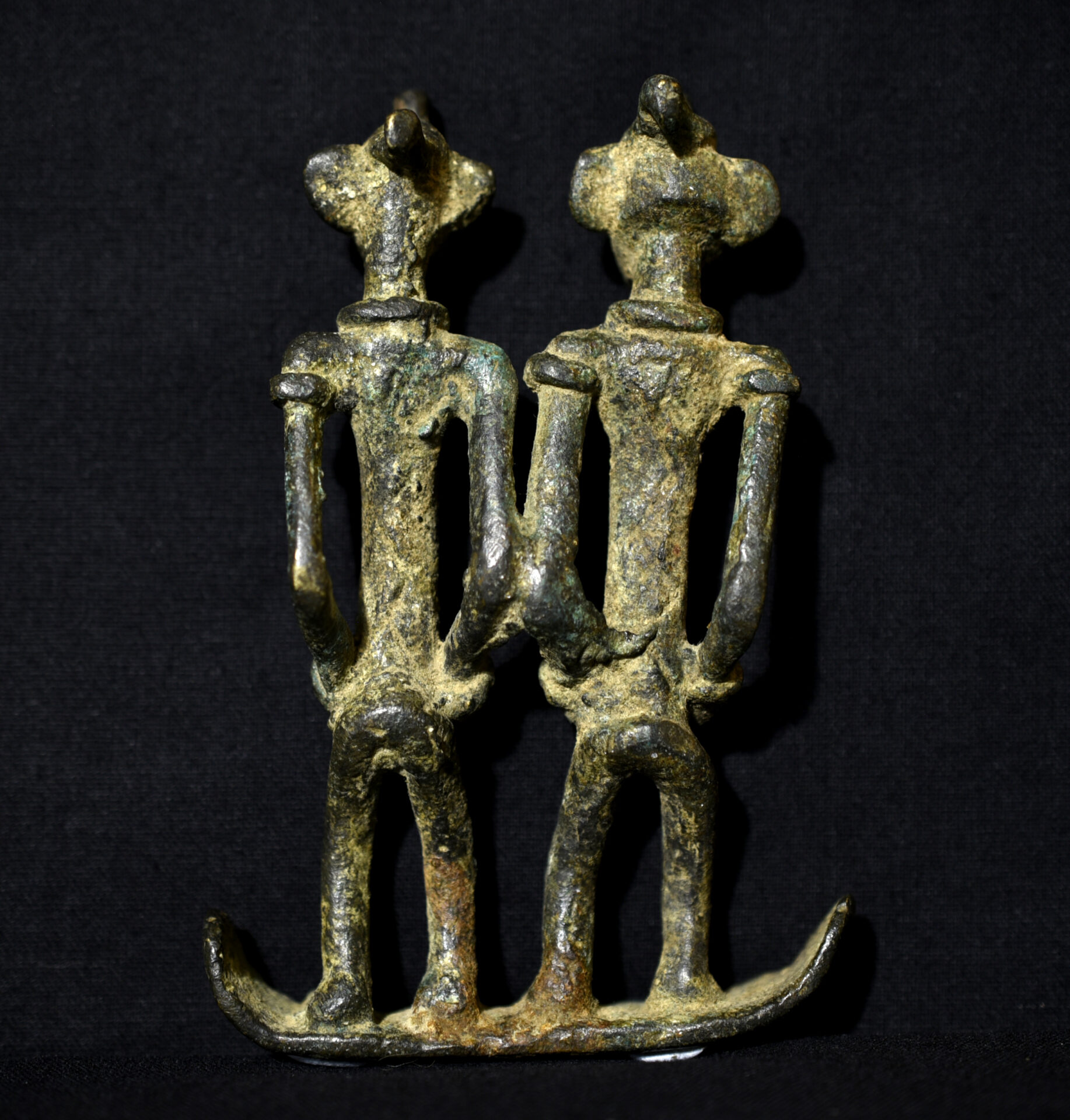 Pair of Bronze Ritual Figures – Senufo – Côte d’Ivoire