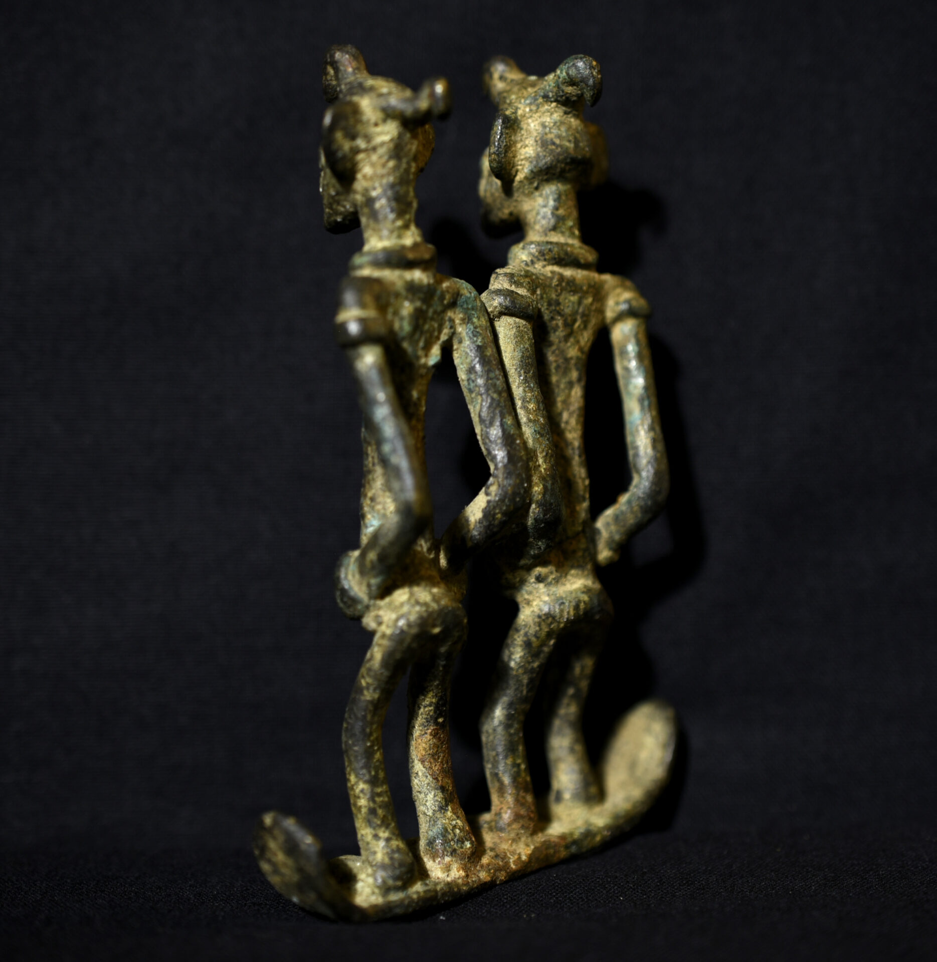 Pair of Bronze Ritual Figures – Senufo – Côte d’Ivoire
