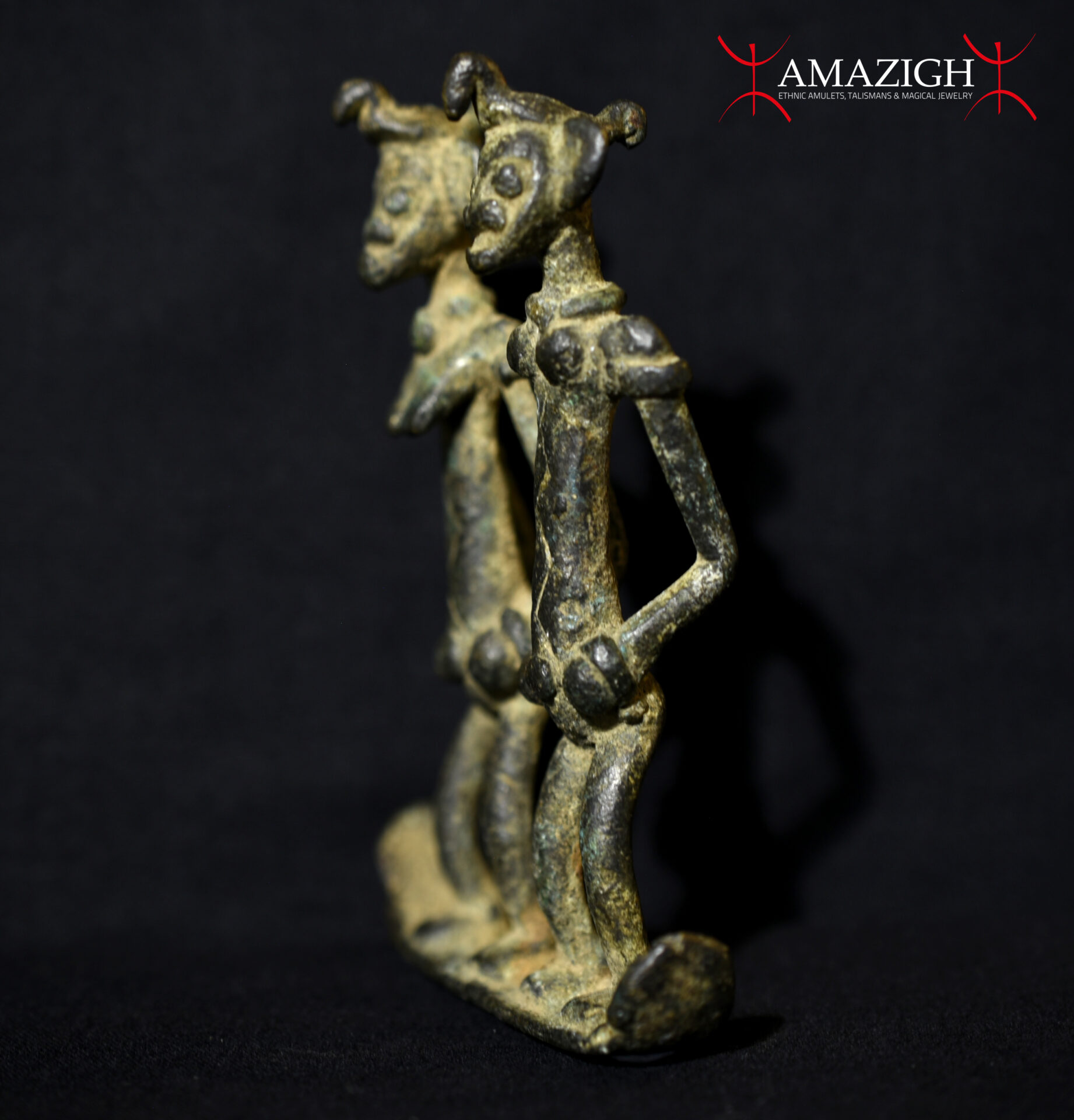 Pair of Bronze Ritual Figures – Senufo – Côte d’Ivoire