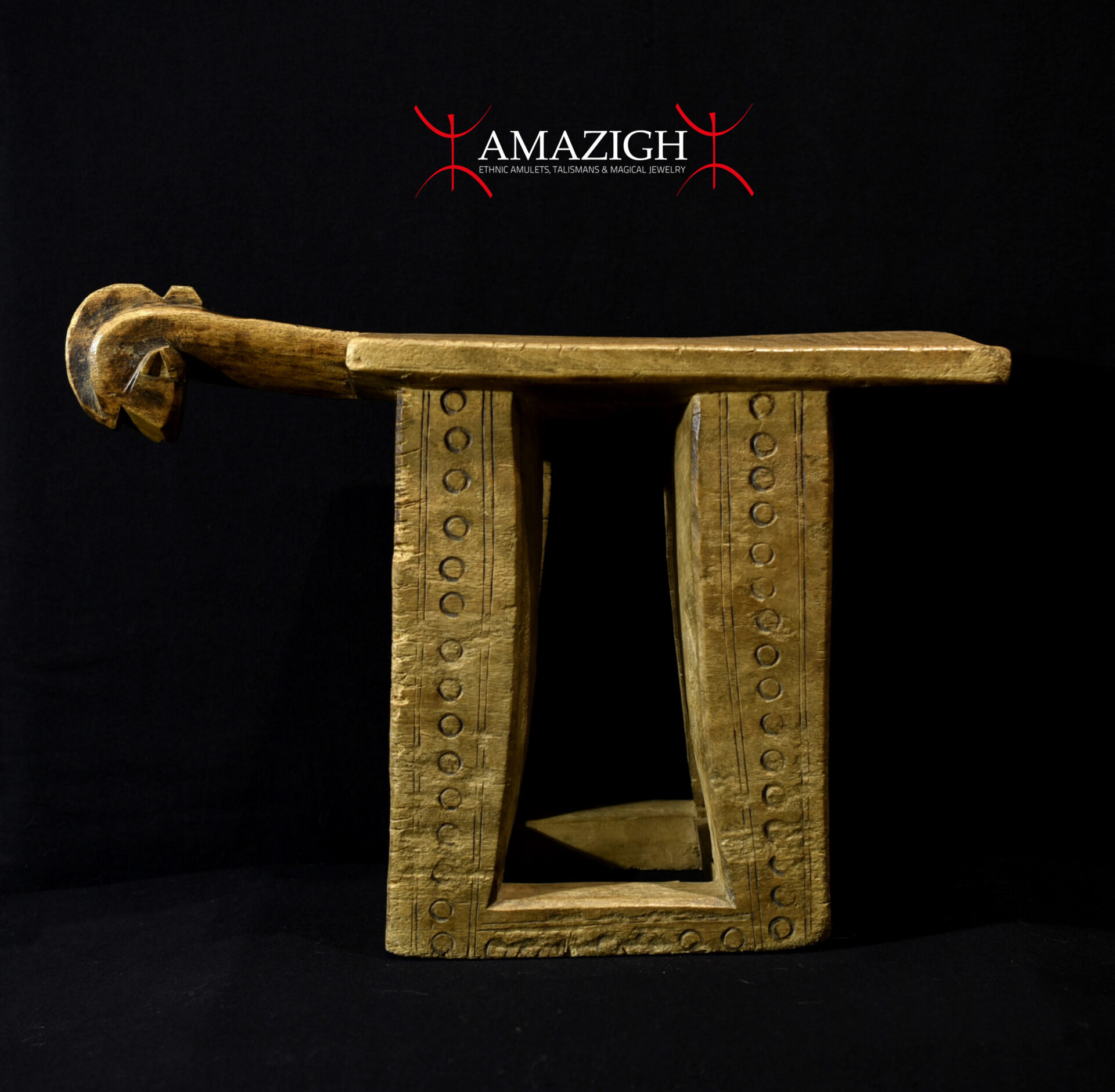 Old Anthropomorphic Ceremonial Stool – Marka‑Bamana – Western Mali