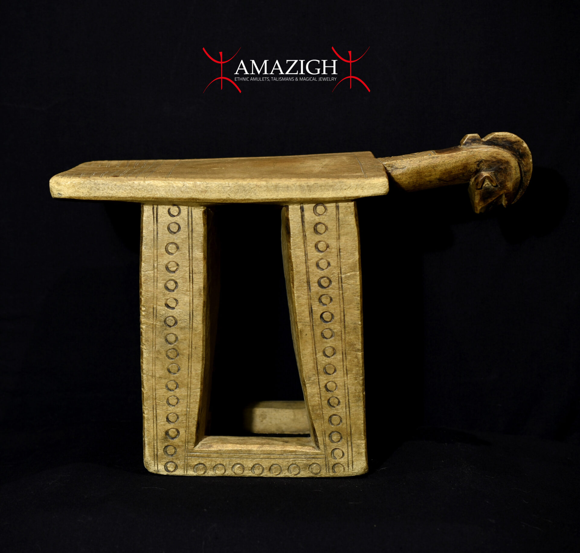 Old Anthropomorphic Ceremonial Stool – Marka‑Bamana – Western Mali