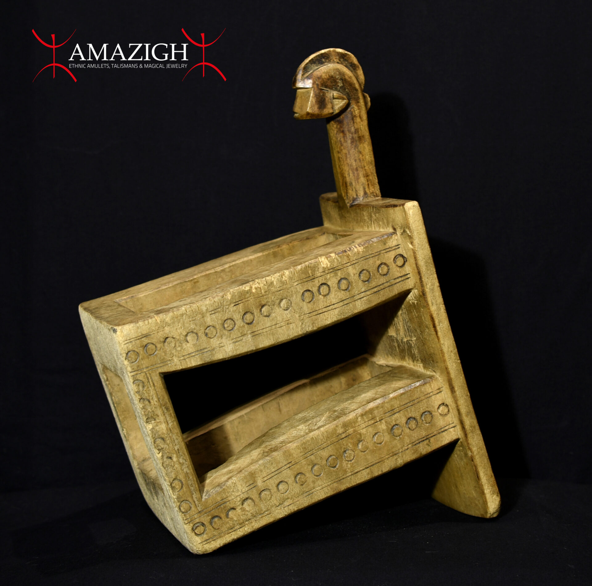Old Anthropomorphic Ceremonial Stool – Marka‑Bamana – Western Mali