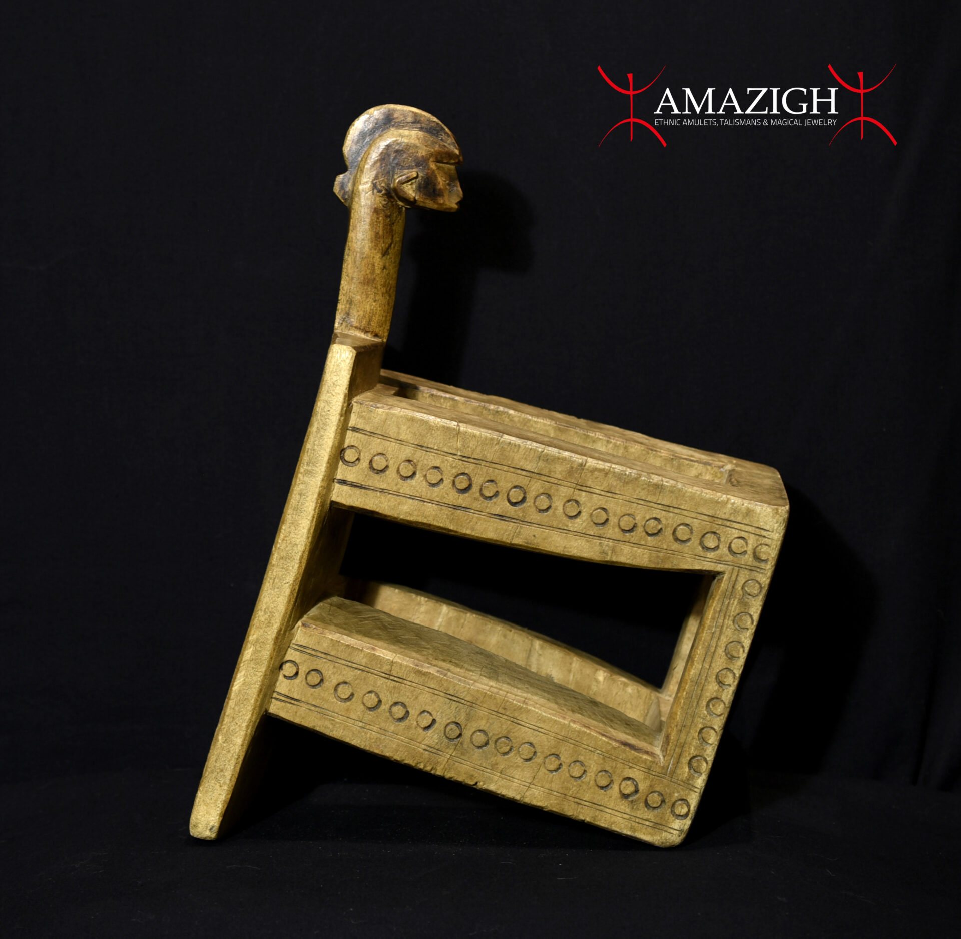 Old Anthropomorphic Ceremonial Stool – Marka‑Bamana – Western Mali