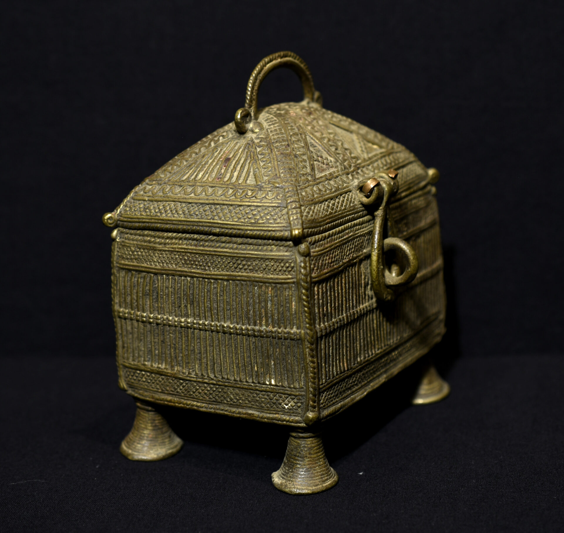 Old Ashanti (Asante) Brass Container – Ghana