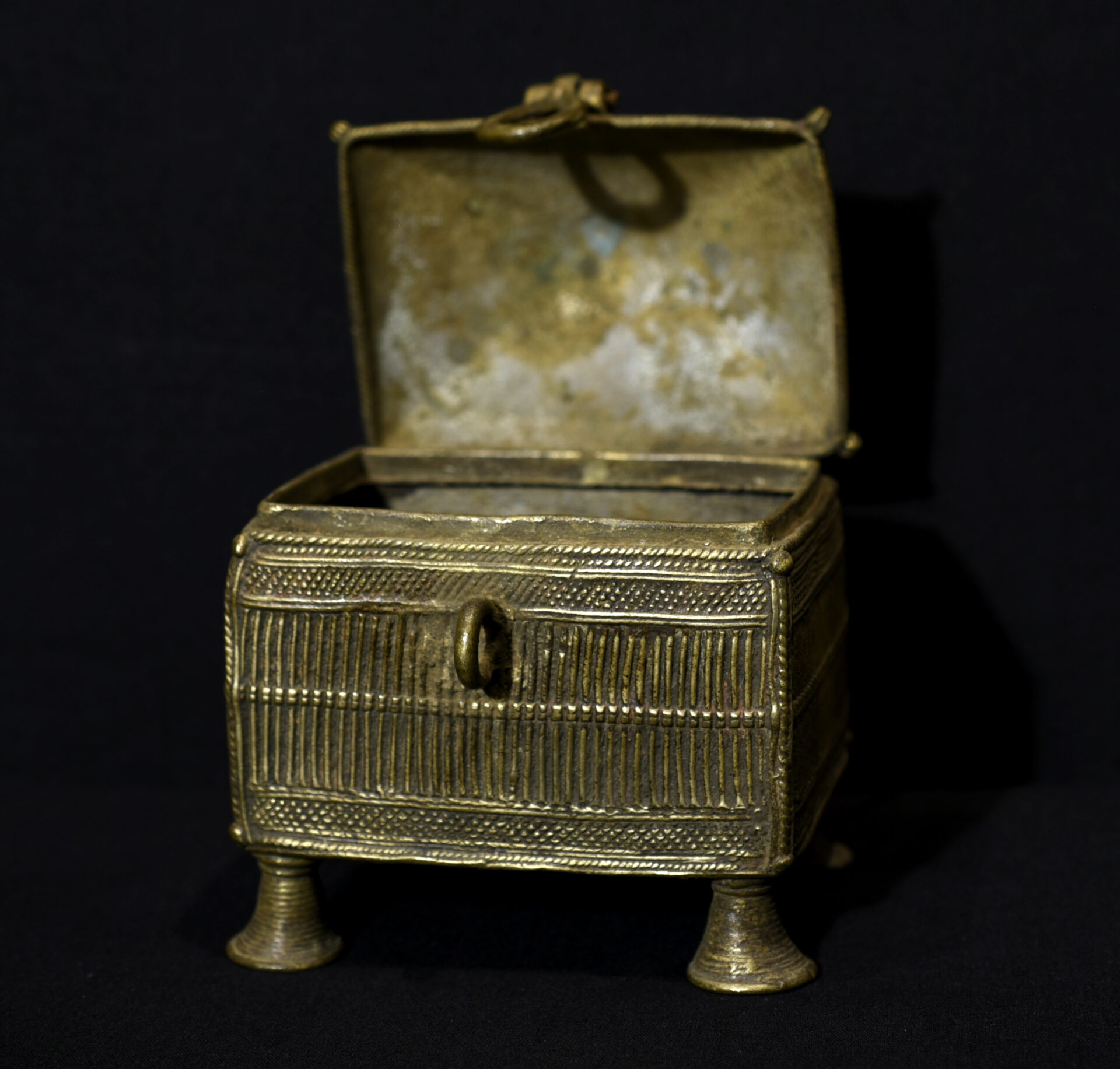 Old Ashanti (Asante) Brass Container – Ghana