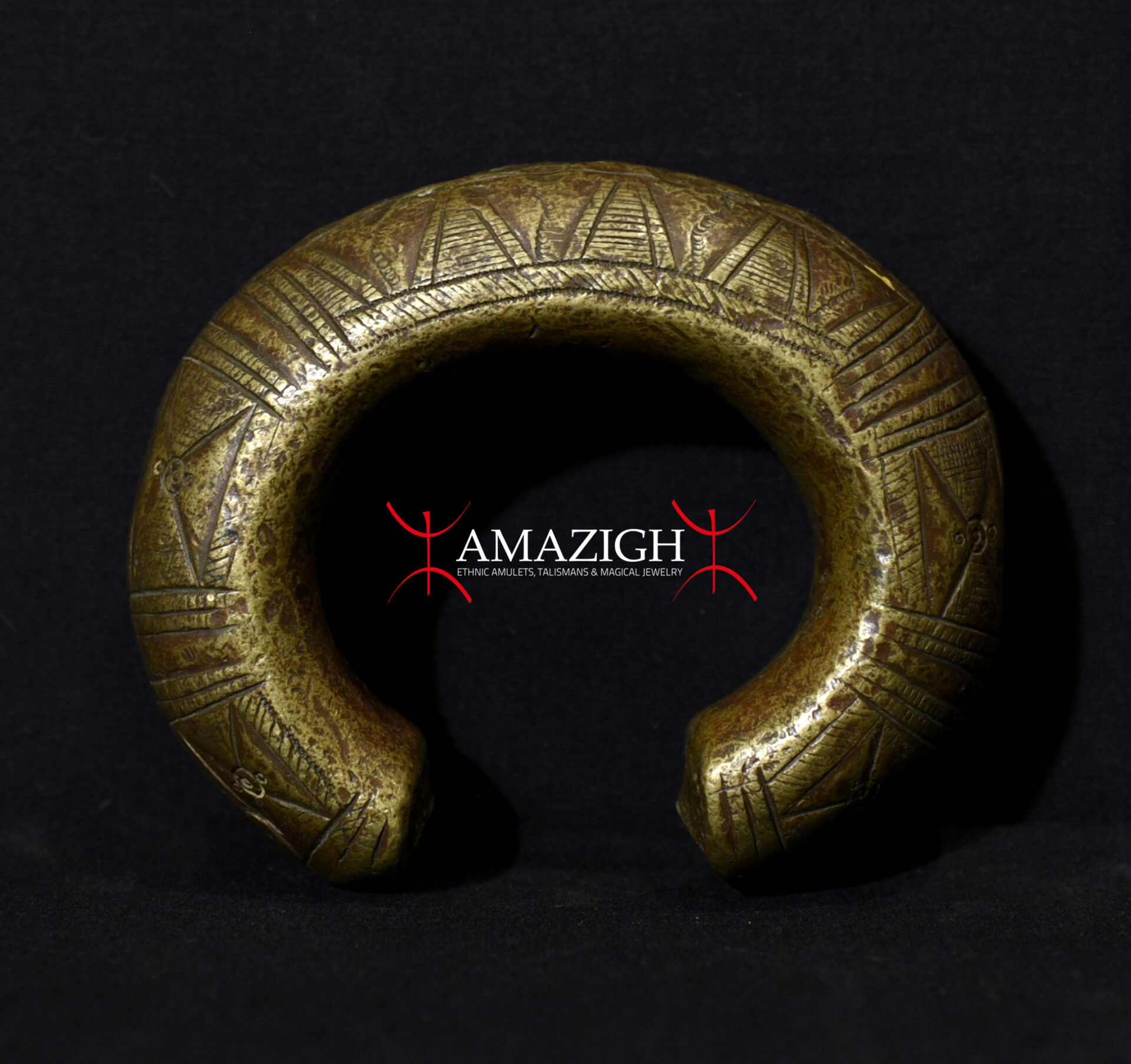 Antique Massive Bronze Djerma Manilla – African Currency – Niger