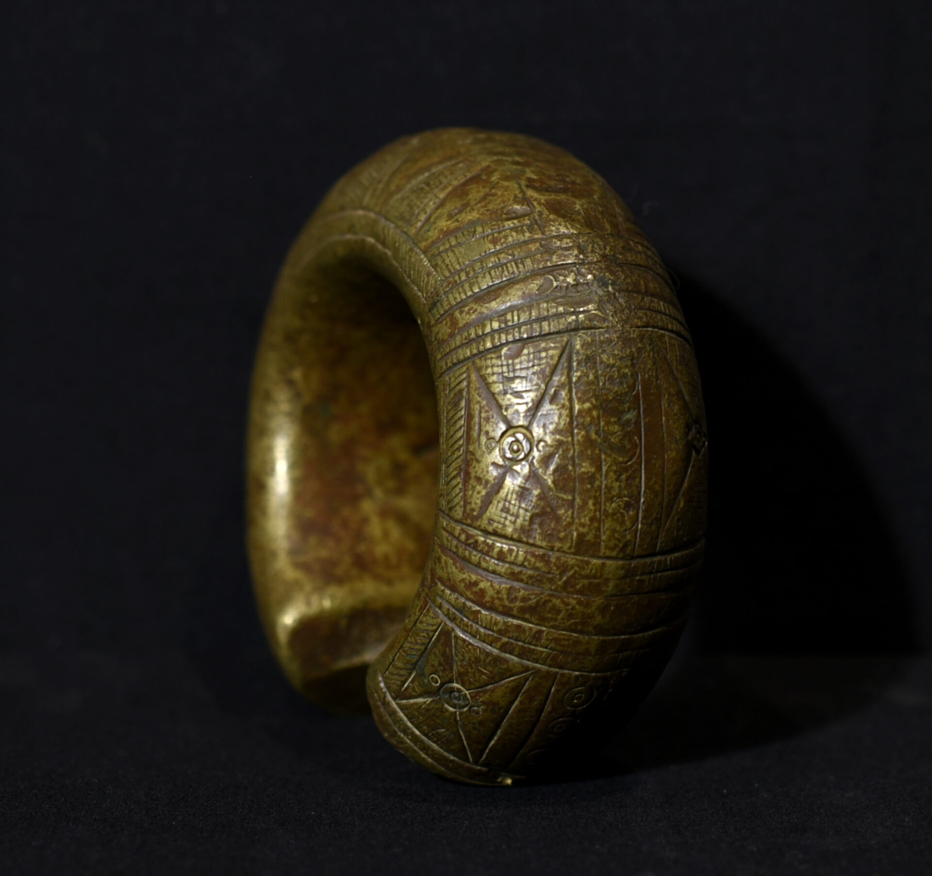 Antique Massive Bronze Djerma Manilla – African Currency – Niger