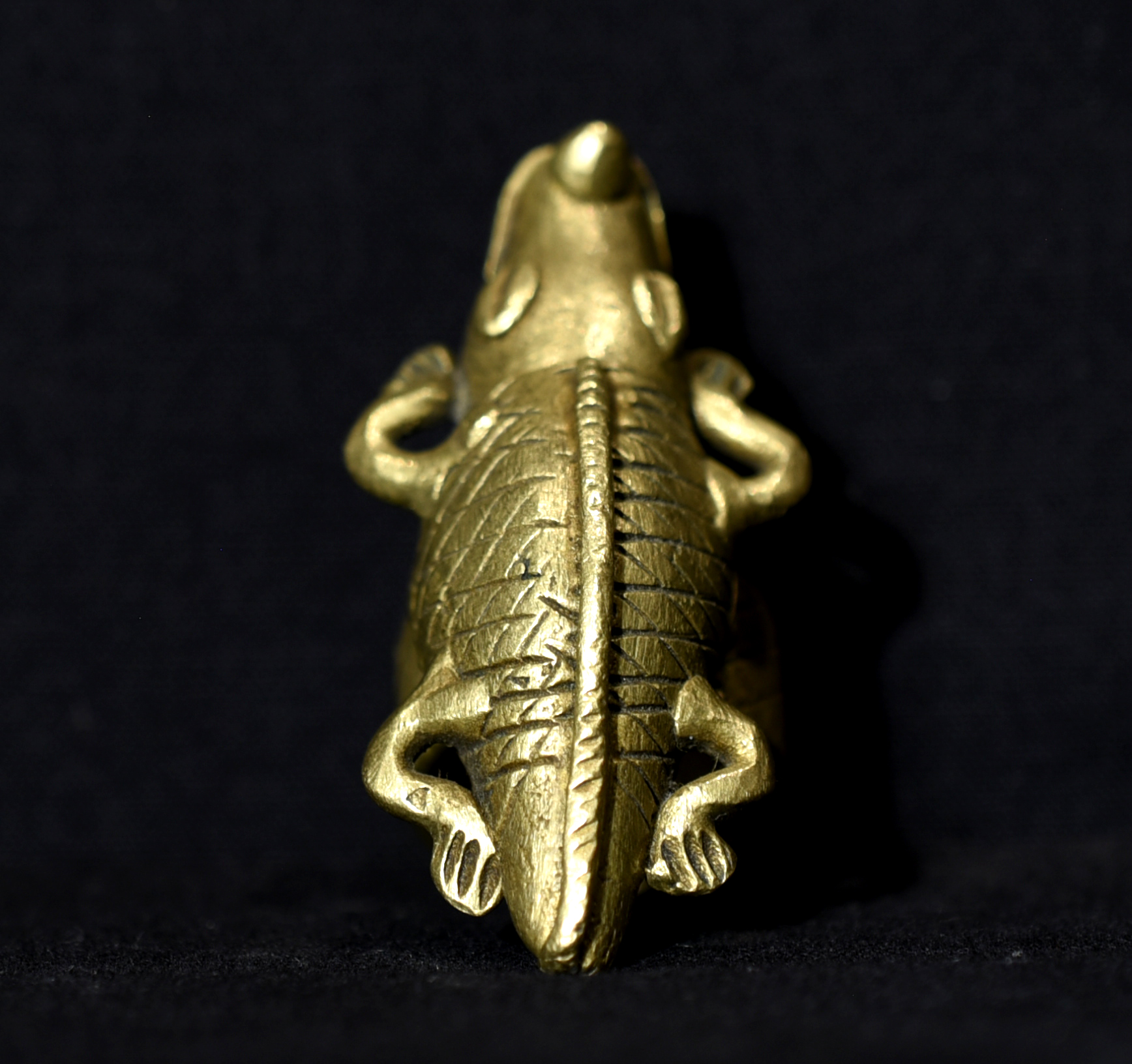 Beautiful Ashanti (Asante) Ring – Crocodile – Ghana